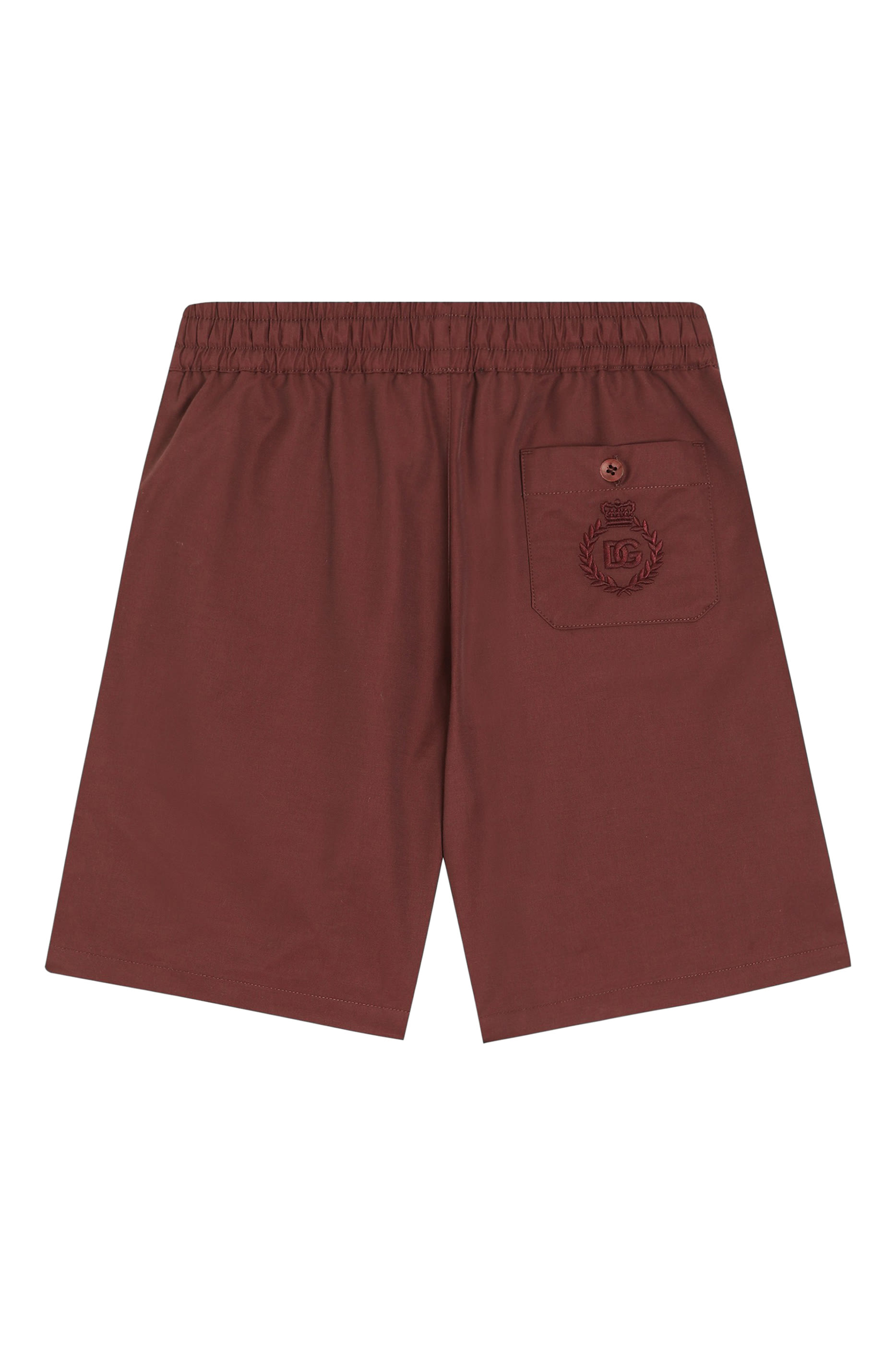 Kids Logo Embroidery Technical Fabric Shorts