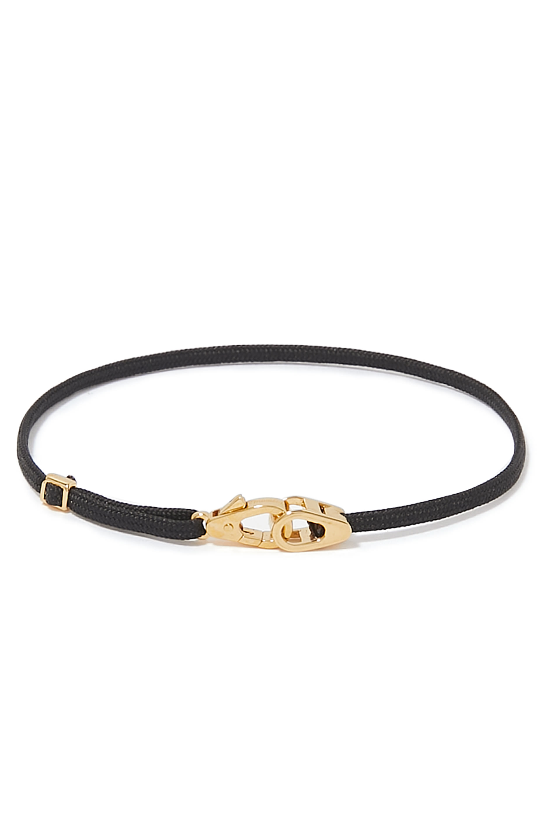 Caden Pull Bracelet, 14k Yellow Gold-Plated Sterling Silver & Nylon