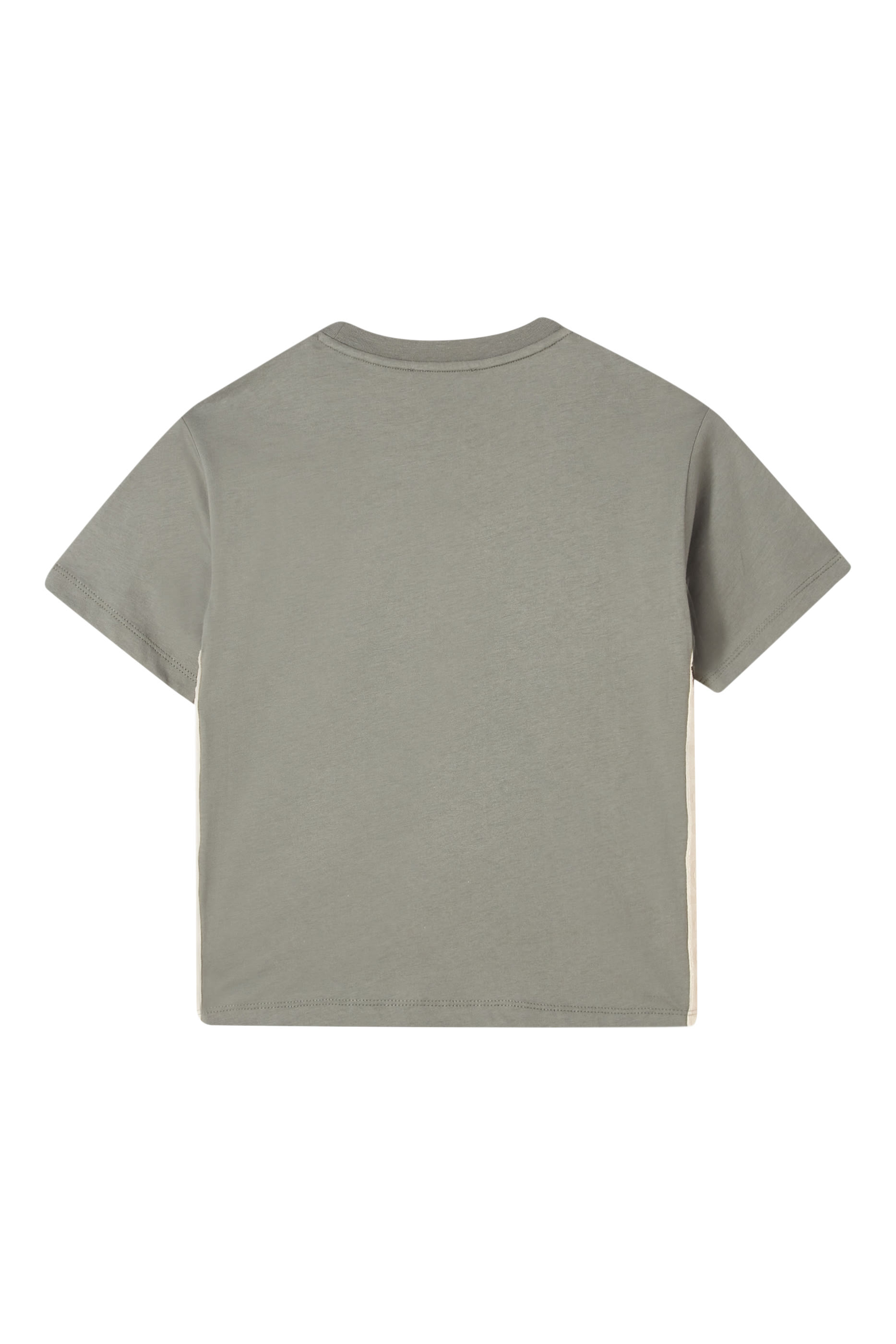 Kids Micro Eagle Embroidered Cotton T-Shirt