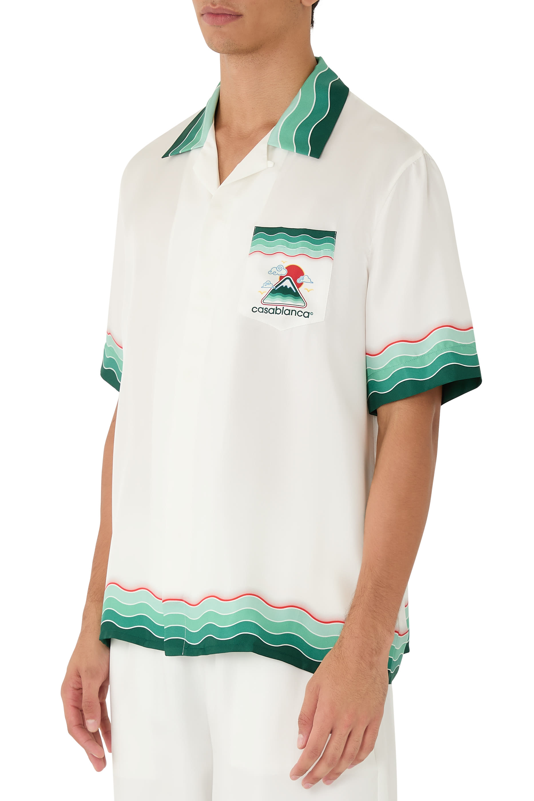 Montagne Ondulée Silk Shirt