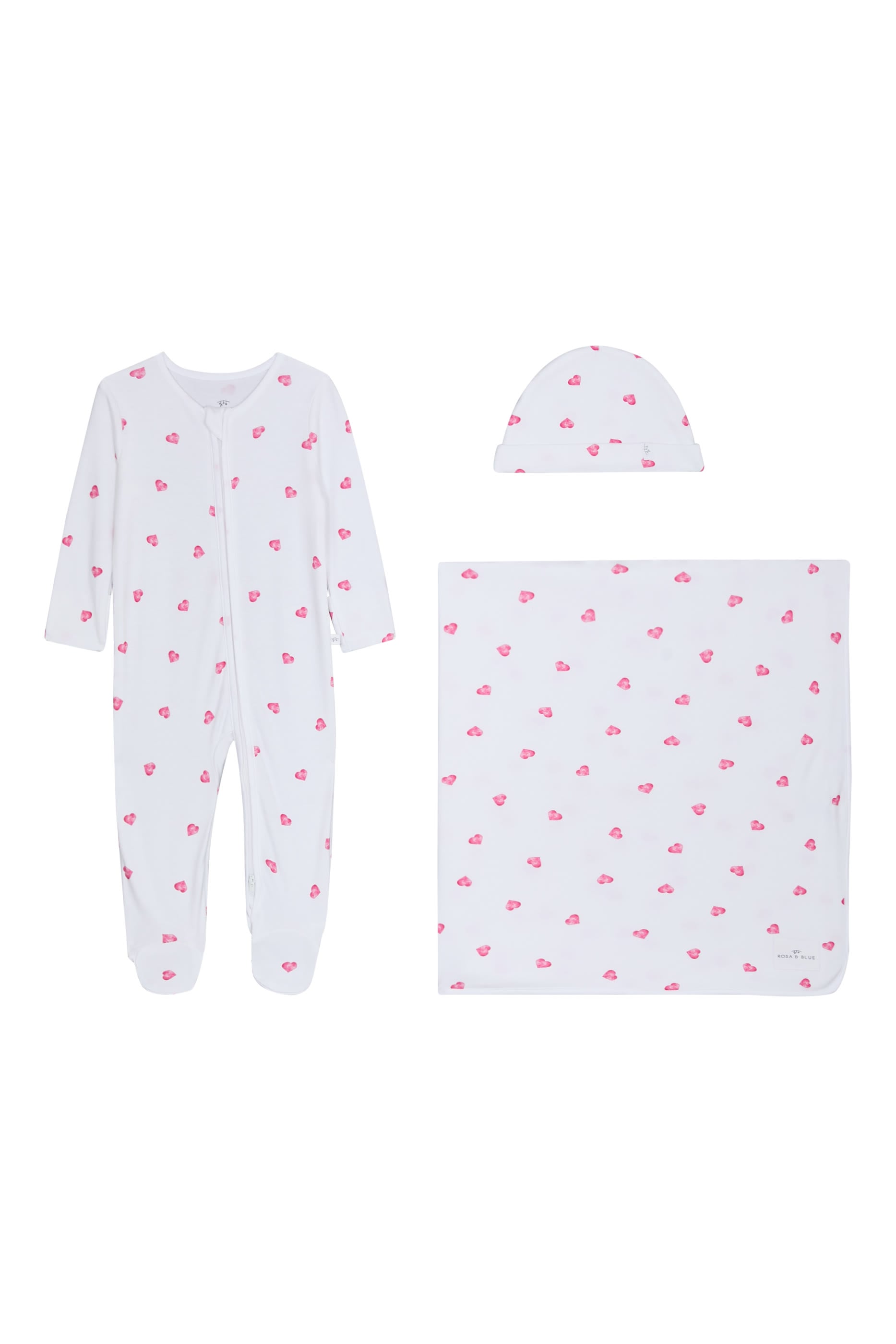 Kids  Pink Heart Print Luxury Gift Set 