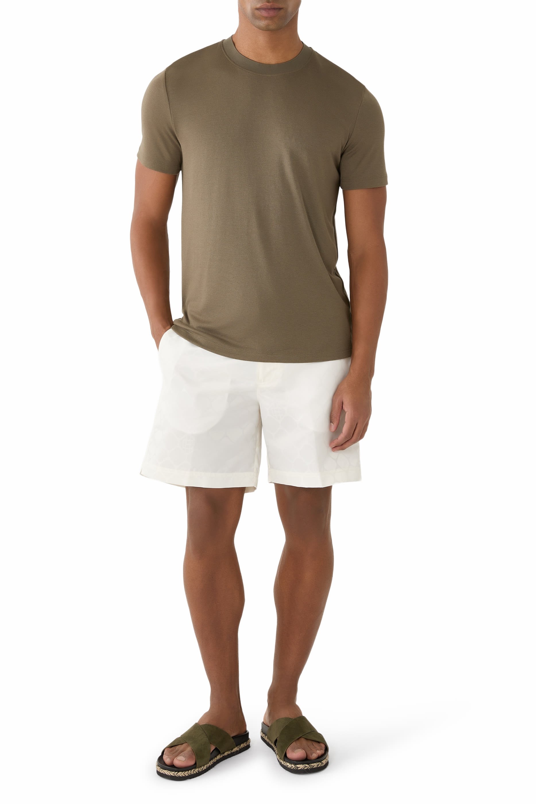 Drawstring Bermuda Shorts