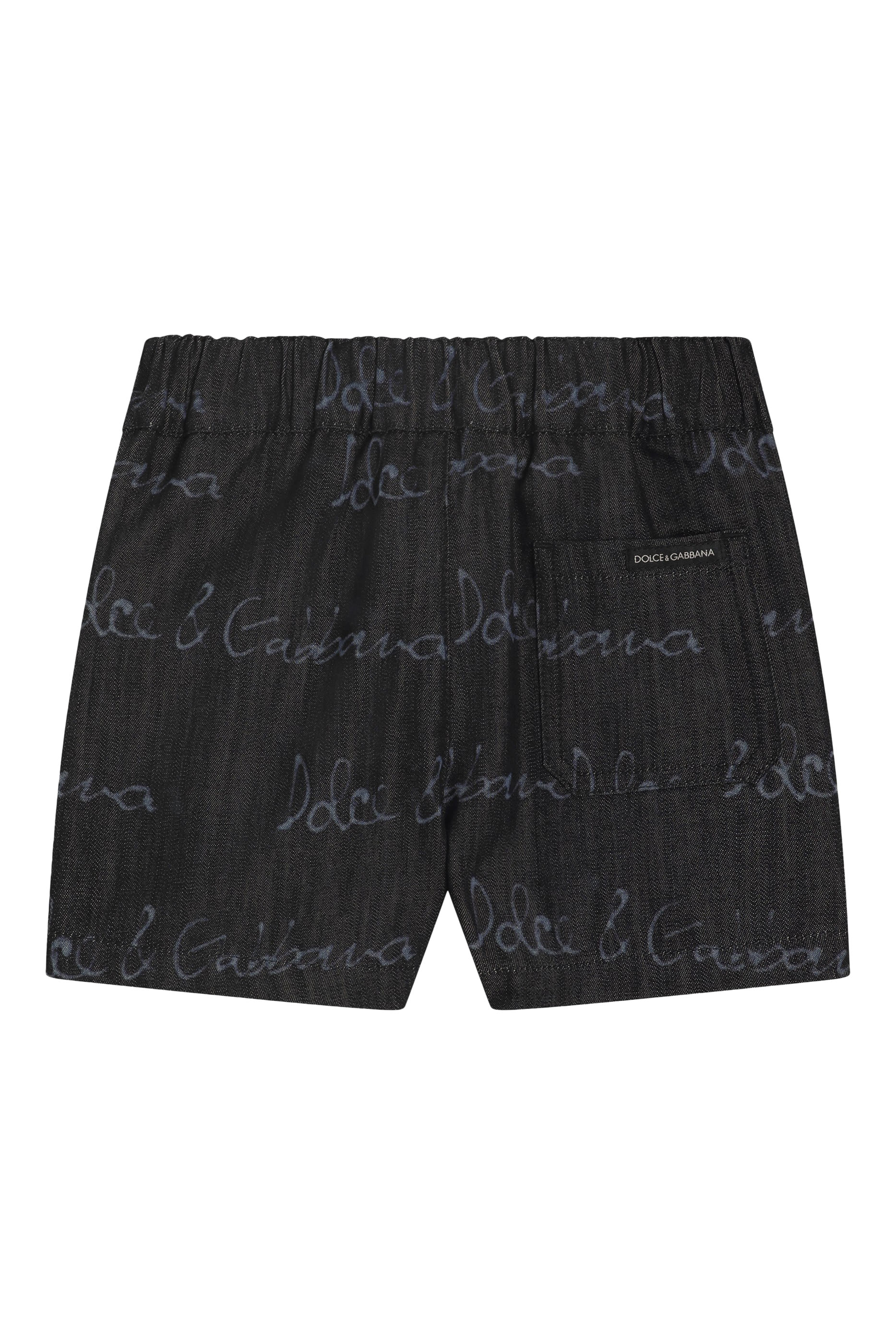 Kids All-Over Logo Print Shorts