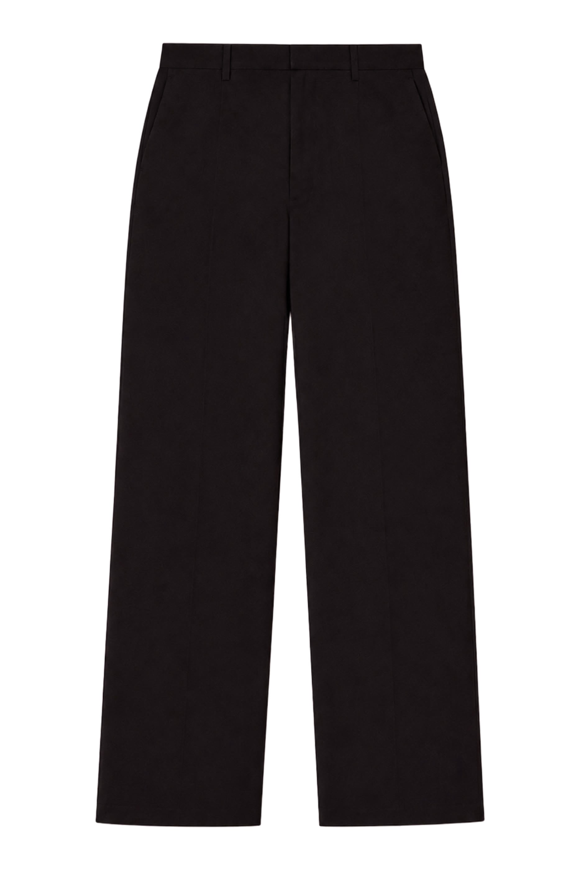 Logo Plaque Flat Front Trousers