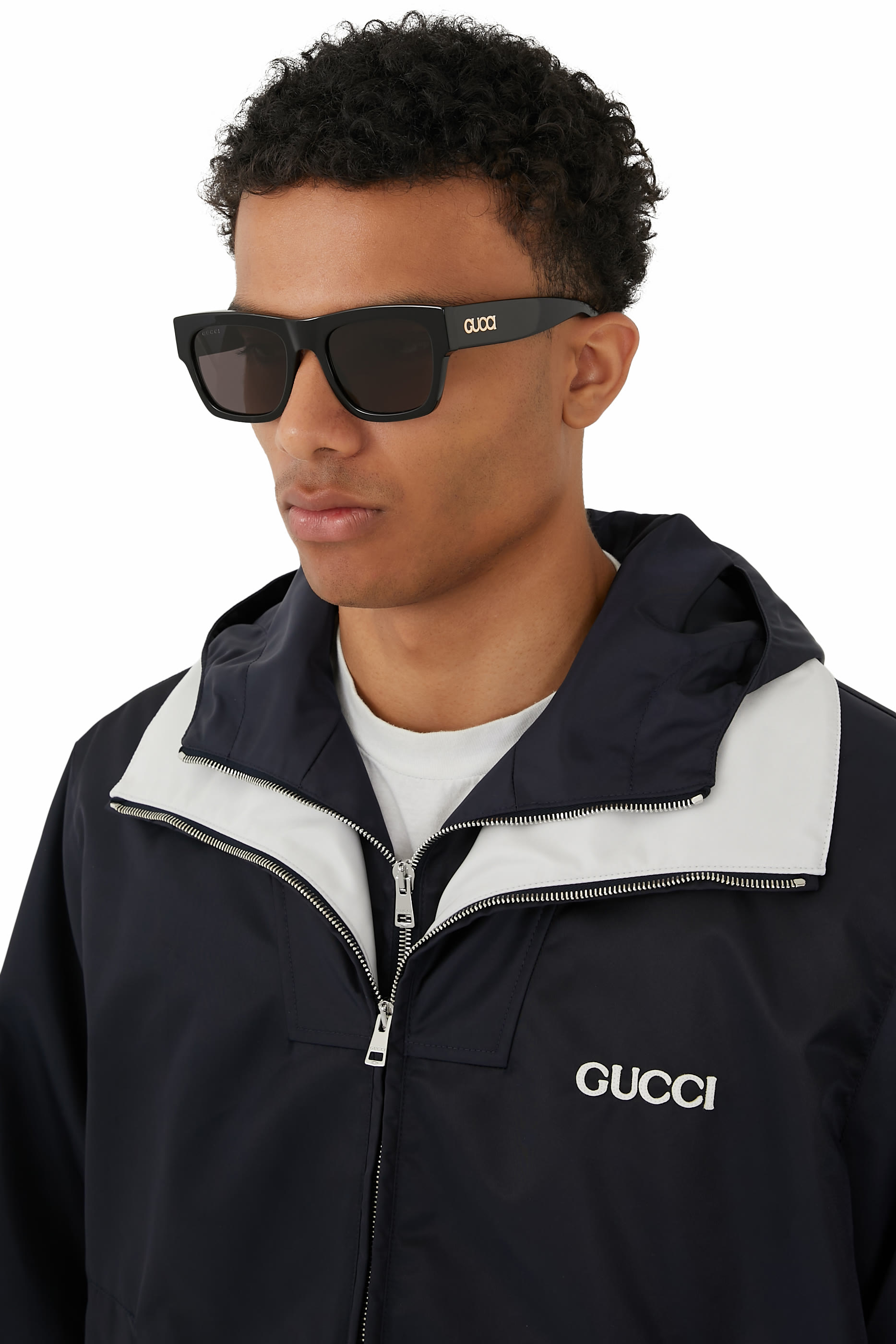 Logo Square Frame Sunglasses