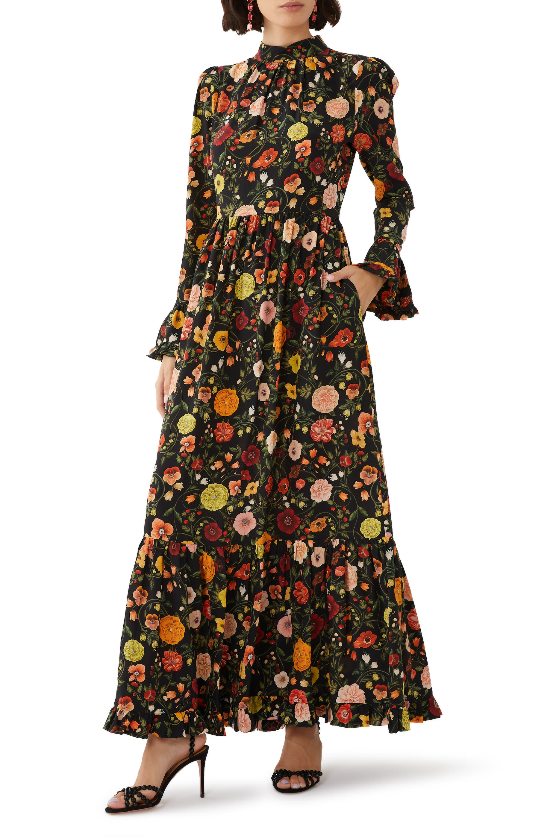 Visconti Botticelli Crepe De Chine Dress