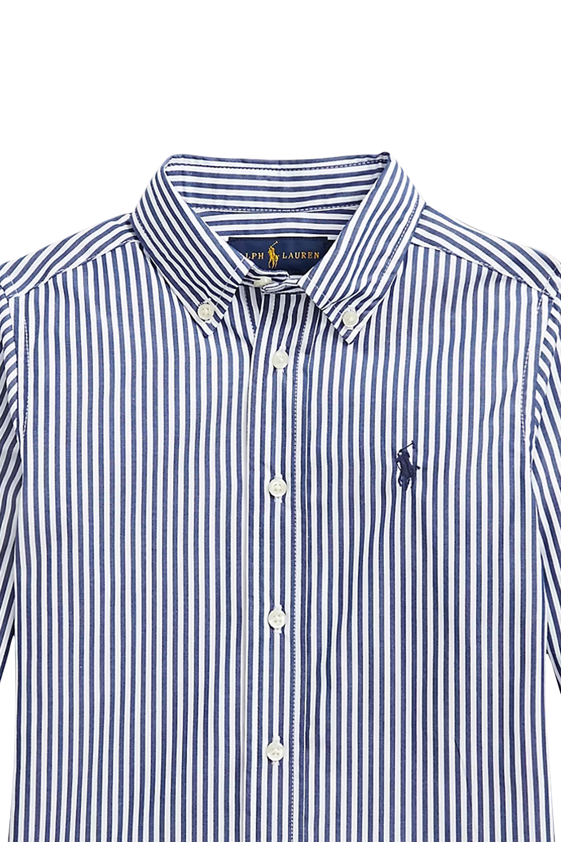 Kids Striped Cotton Poplin Shirt
