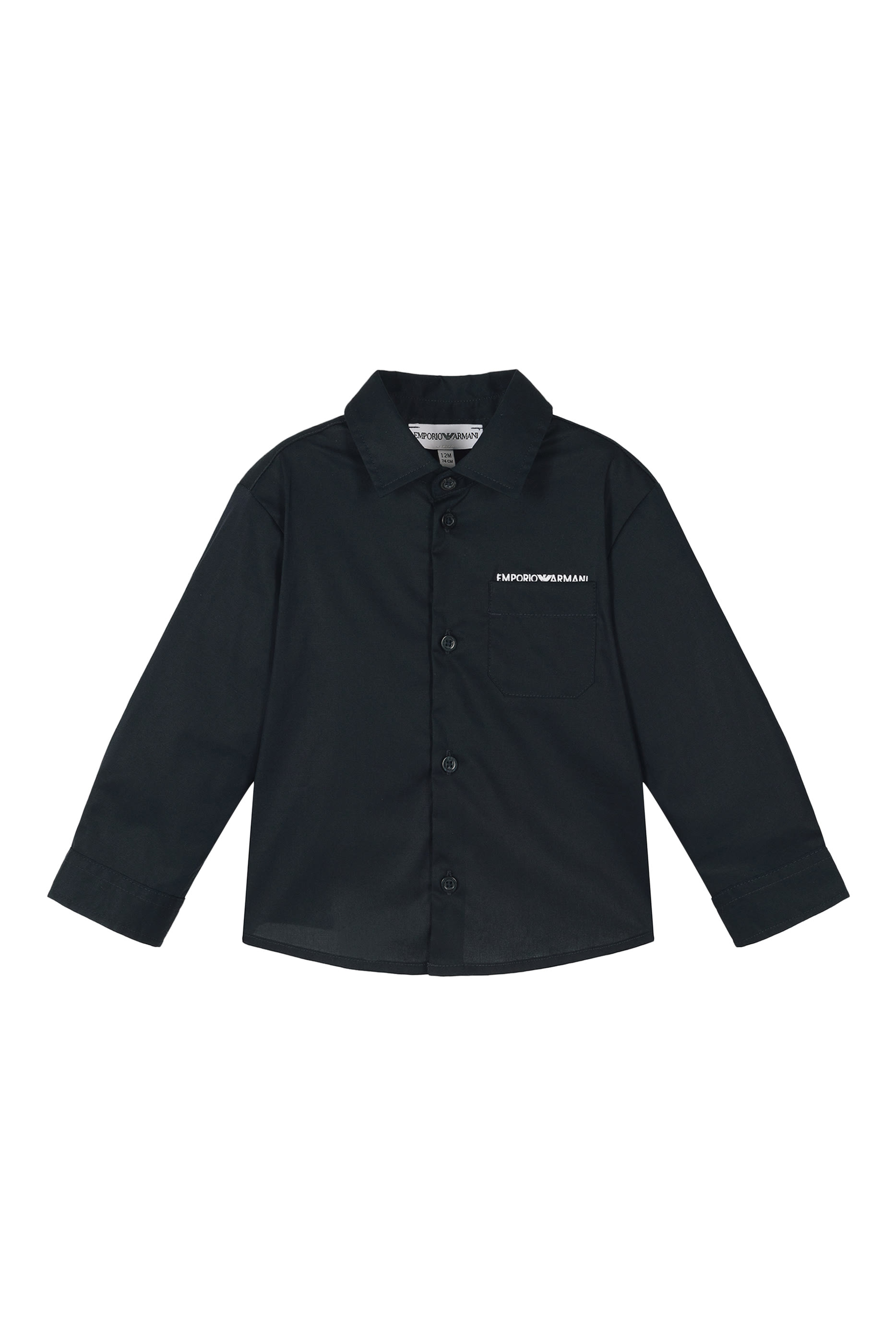 Kids EA Text Logo Long Sleeves Shirt