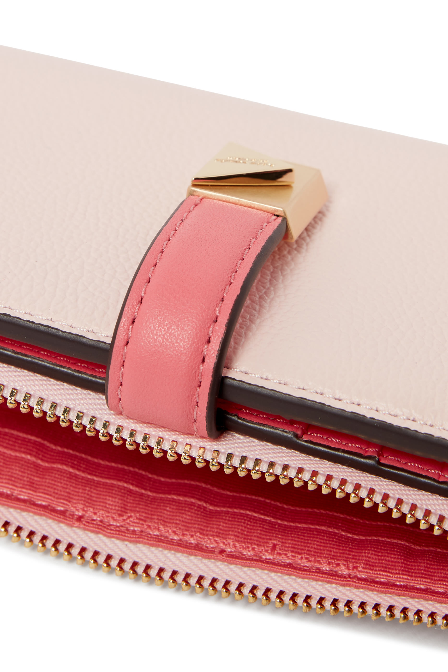 Deco Colorblocked Zip Slim Wallet