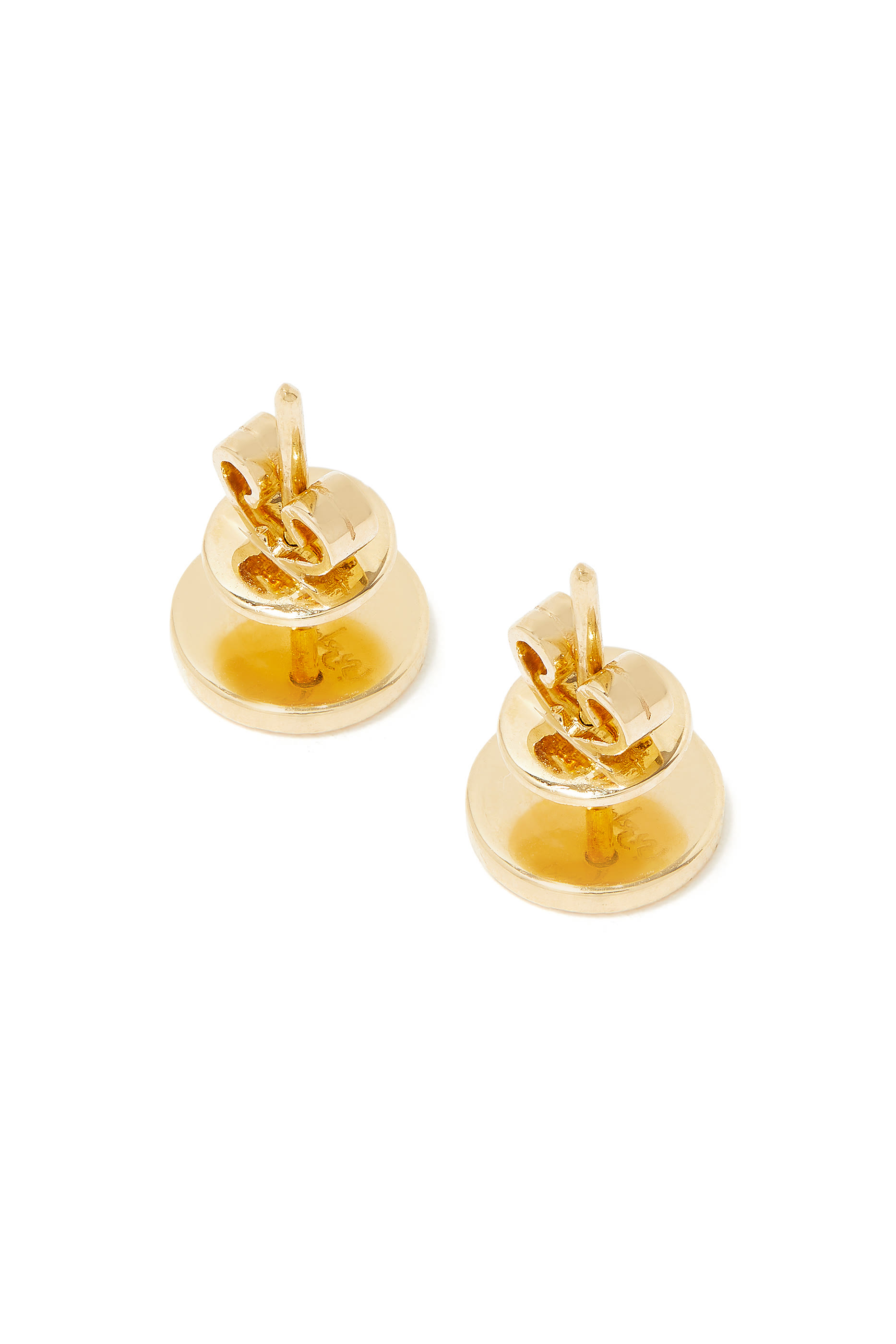 Letter Studs, 18k Yellow Gold