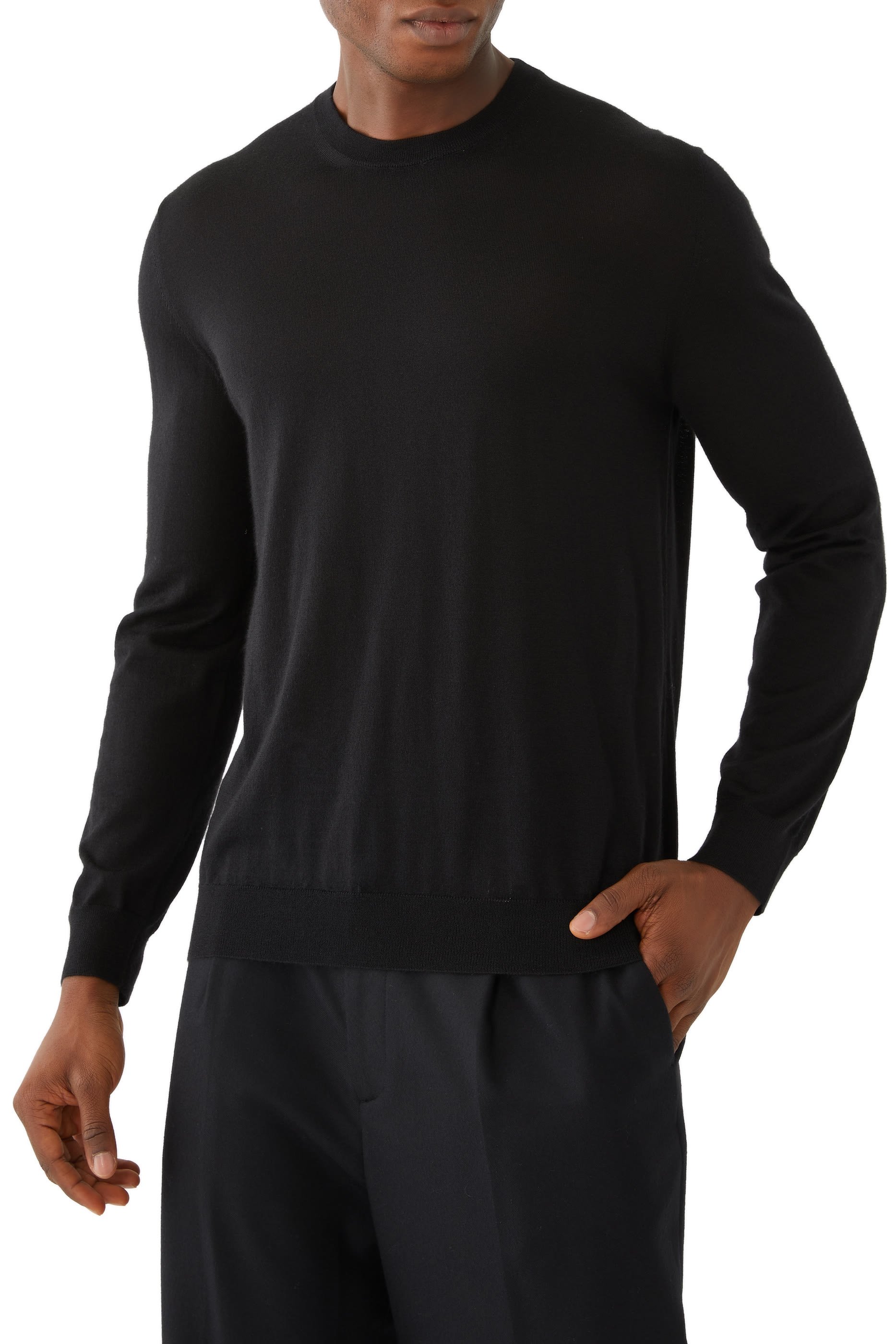Cashmere and Silk Slim-Fit Crew Neck Sweater