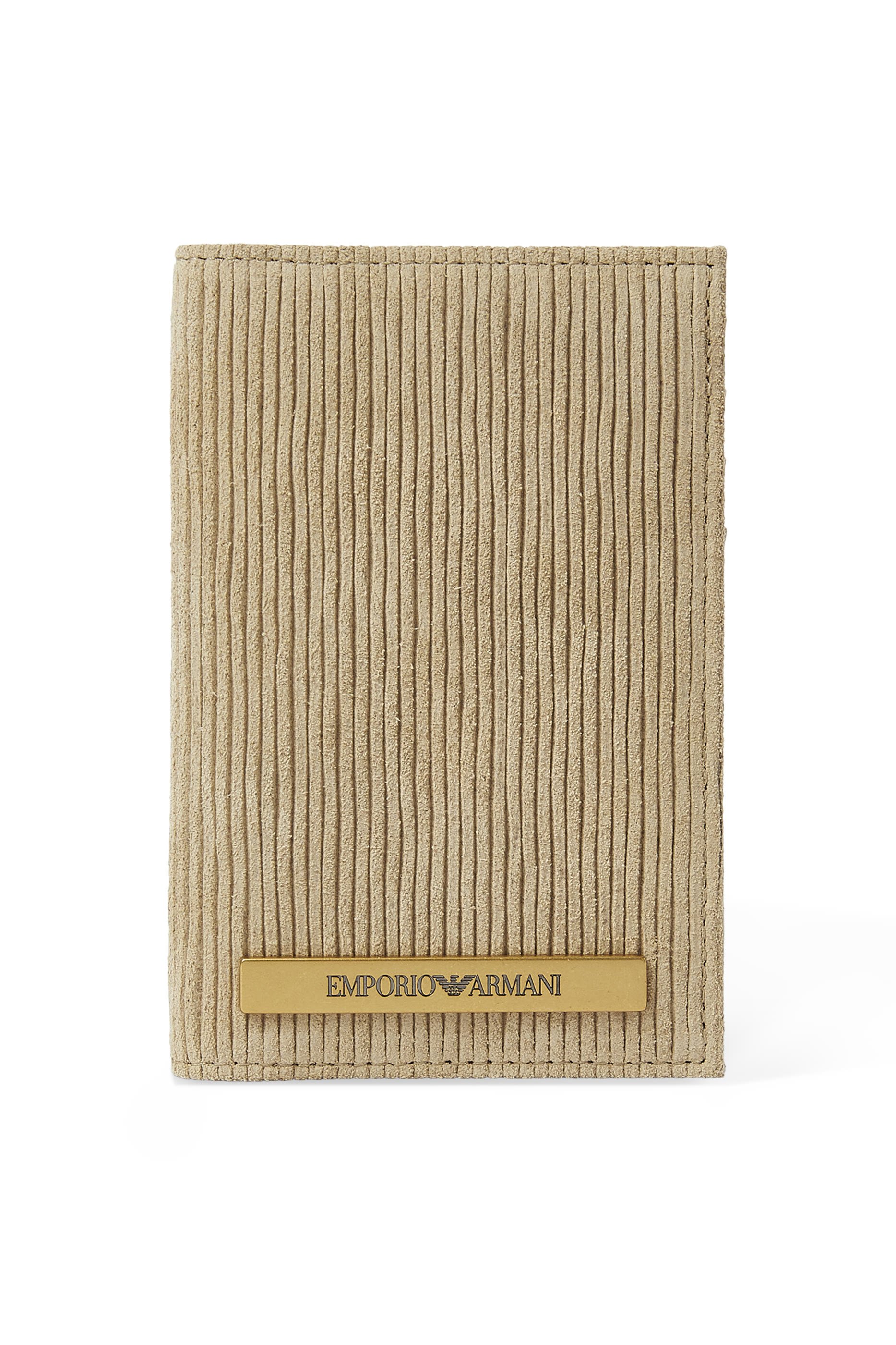 ASV Embossed Suede Vertical Card Holder