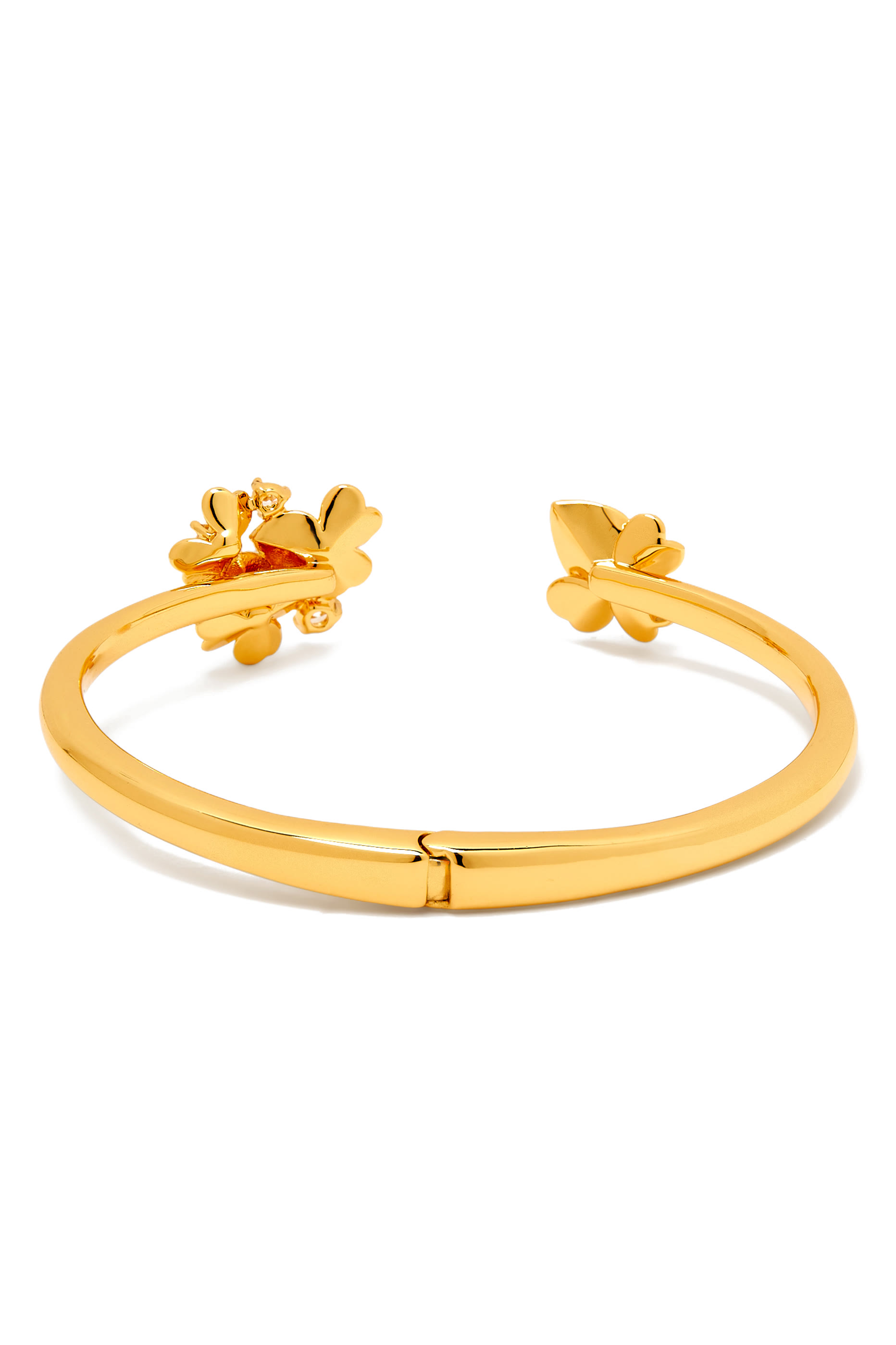 Precious Pansy Cuff, Plated Metal & Cubic Zirconia