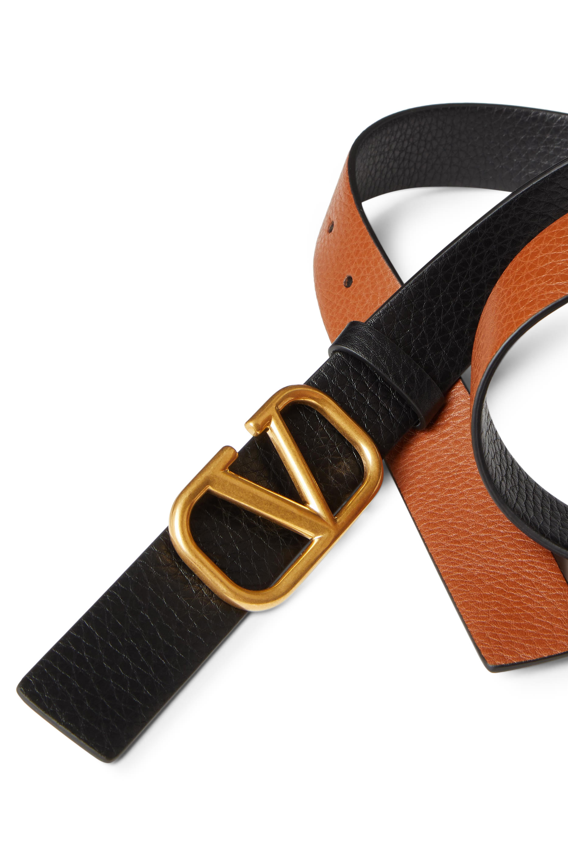 Valentino Garavani V Logo Buckle Belt