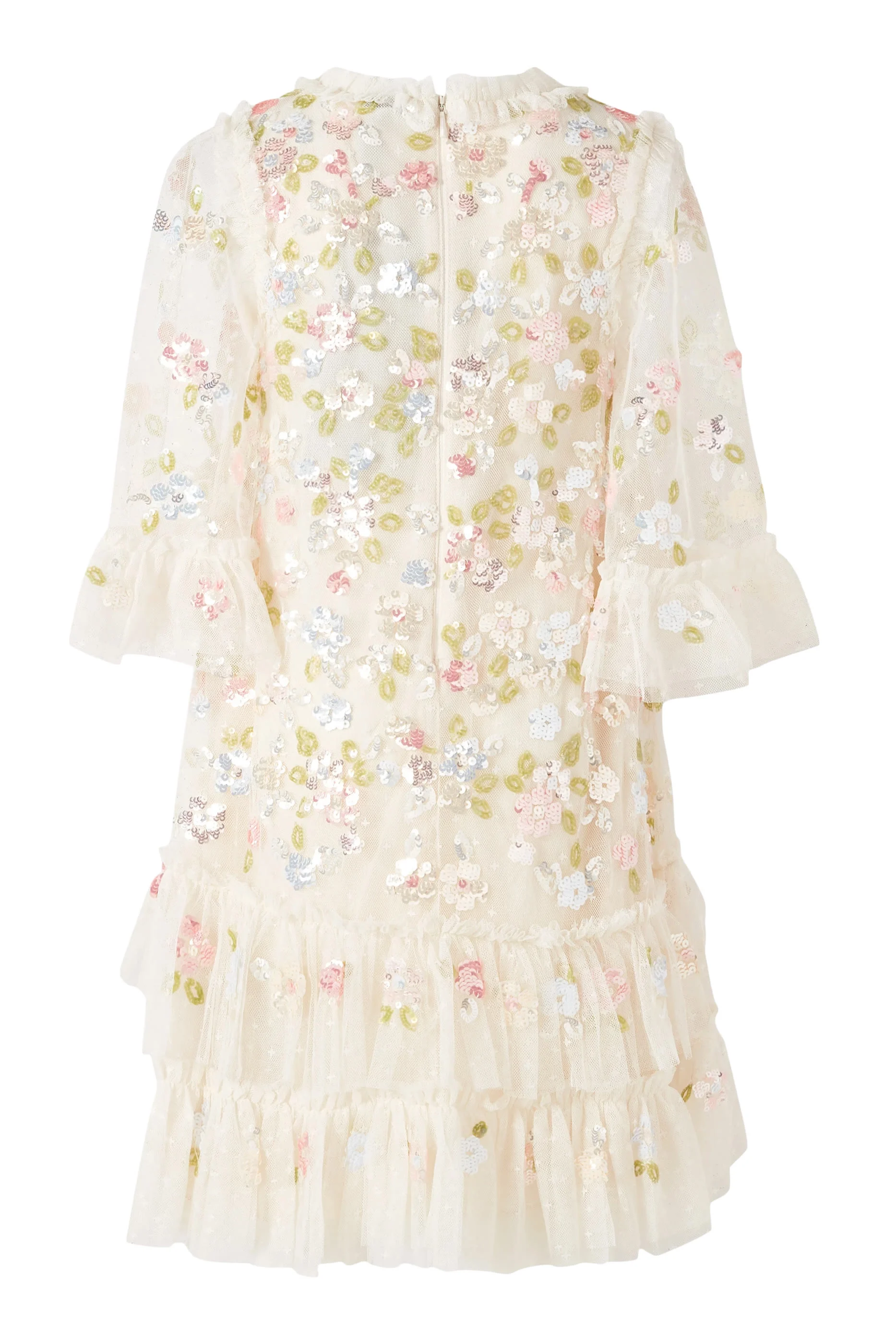 Kids Embellished Sequin Bloom Dress
