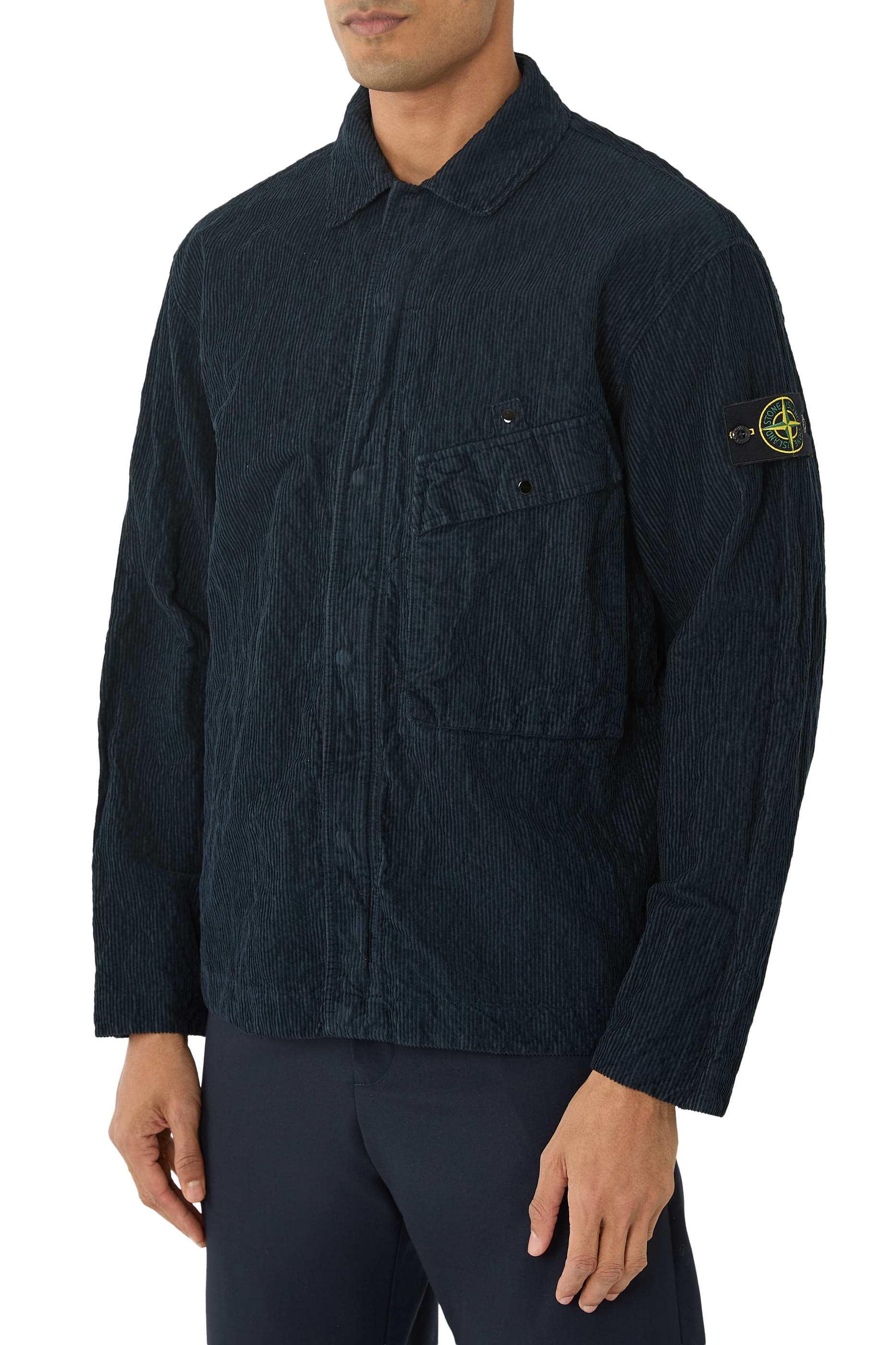 Wrinkled Corduroy Overshirt