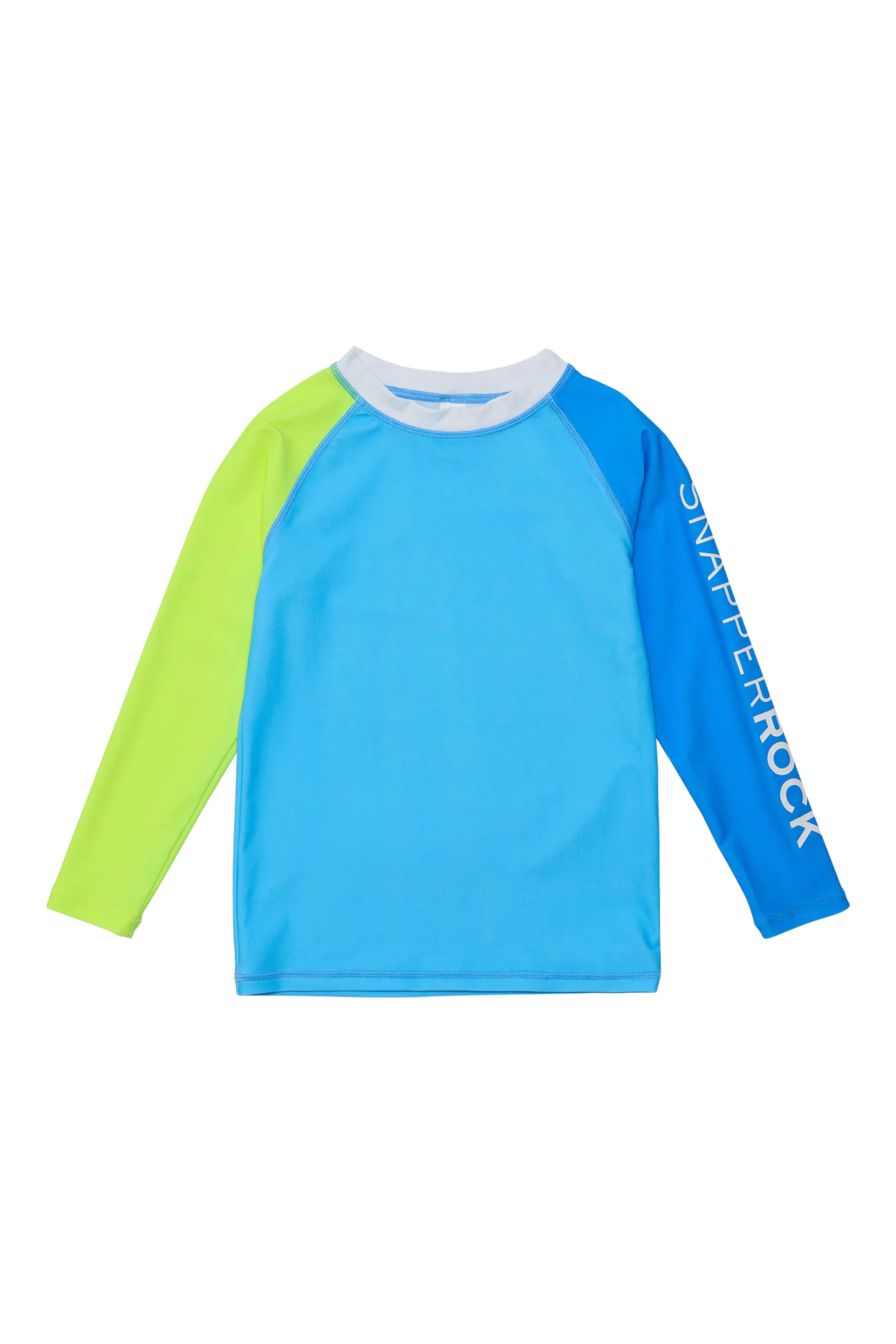 Kids Citron Splash Colorblock Long Sleeve Rash Top