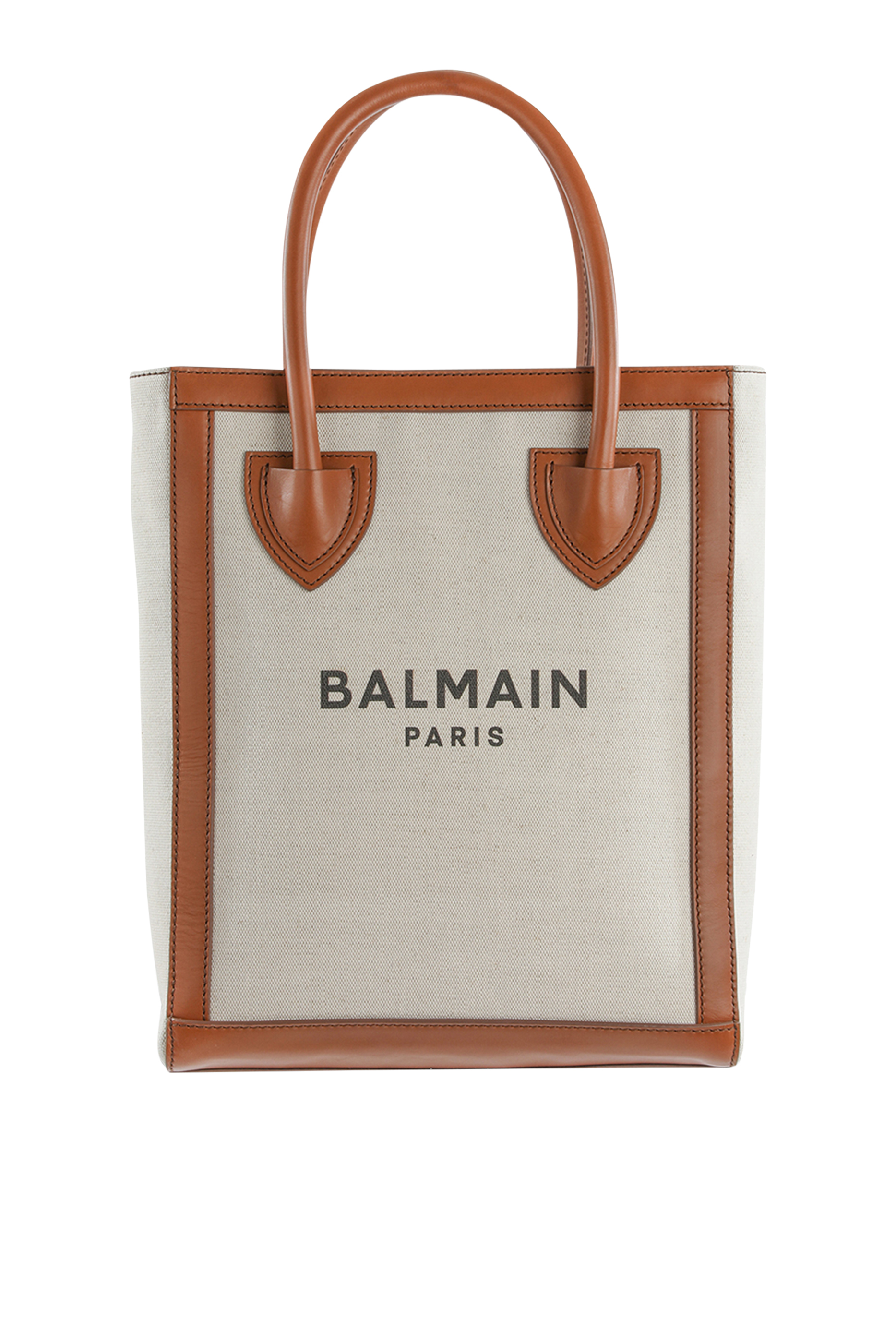 Buy Balmain B-Army 26 Shopper Canvas Tote Bag for Womens | Bloomingdale ...