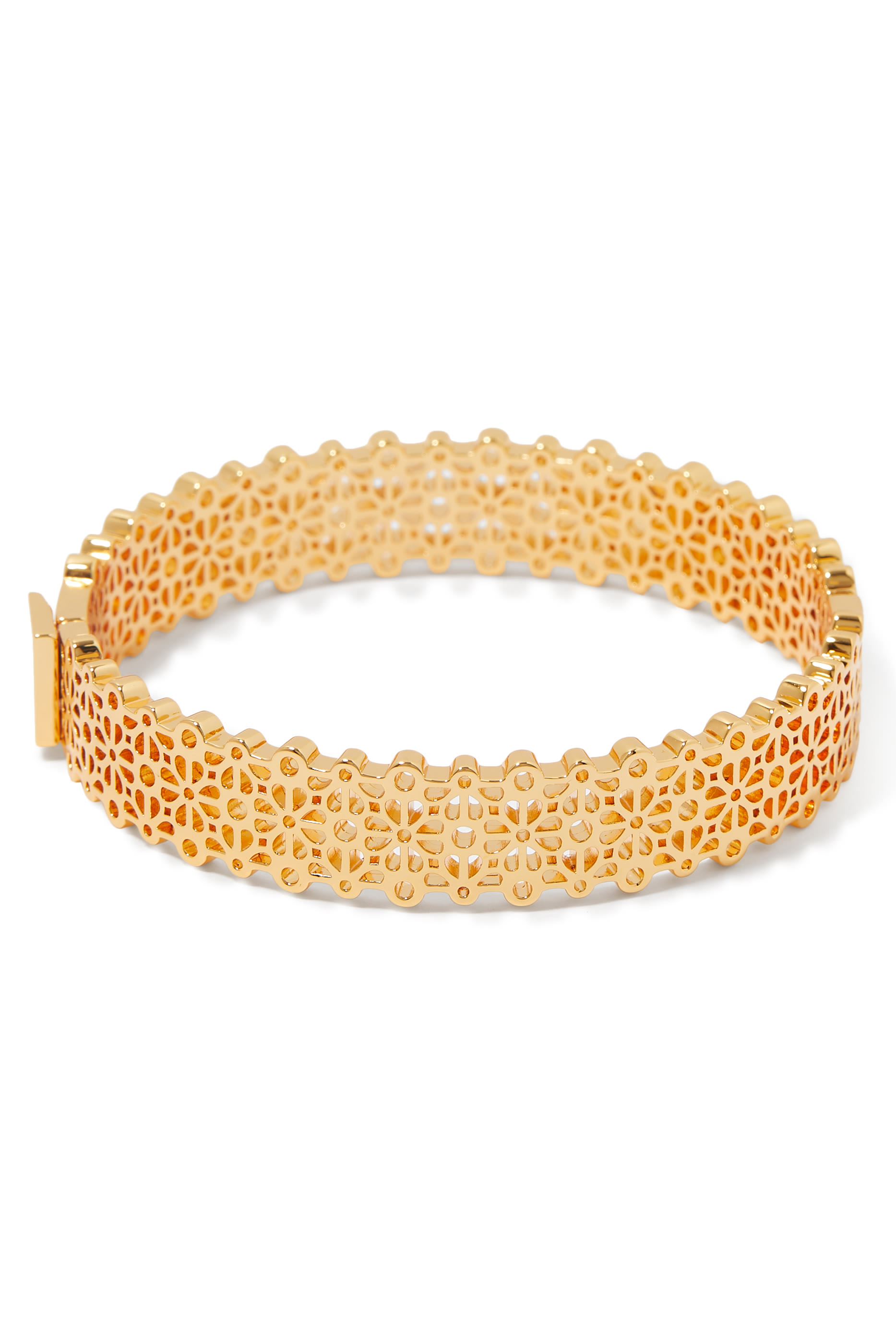 Spade Flower Lace Thin Bangle