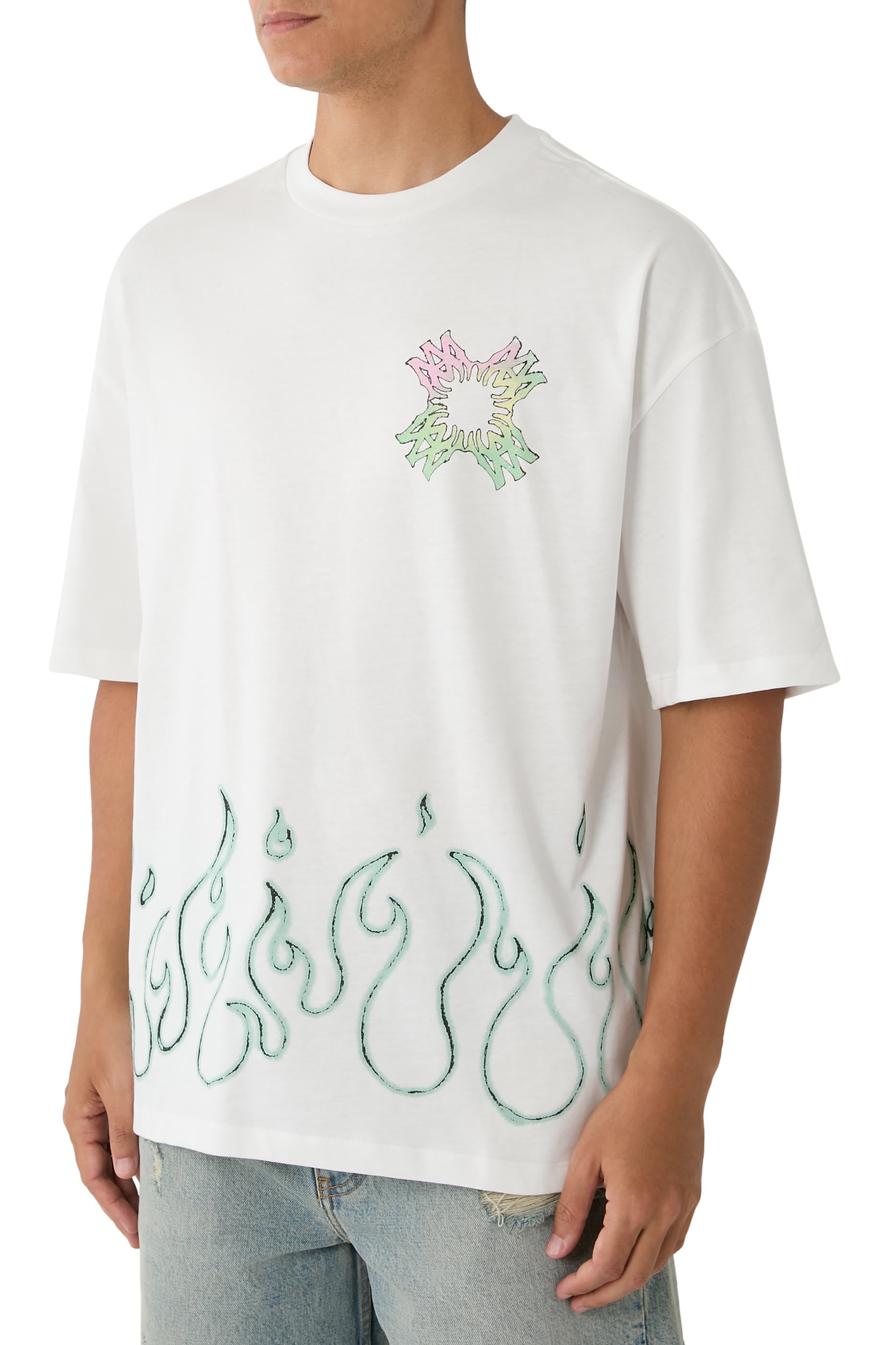 MA Quad Flames Oversized T-Shirt