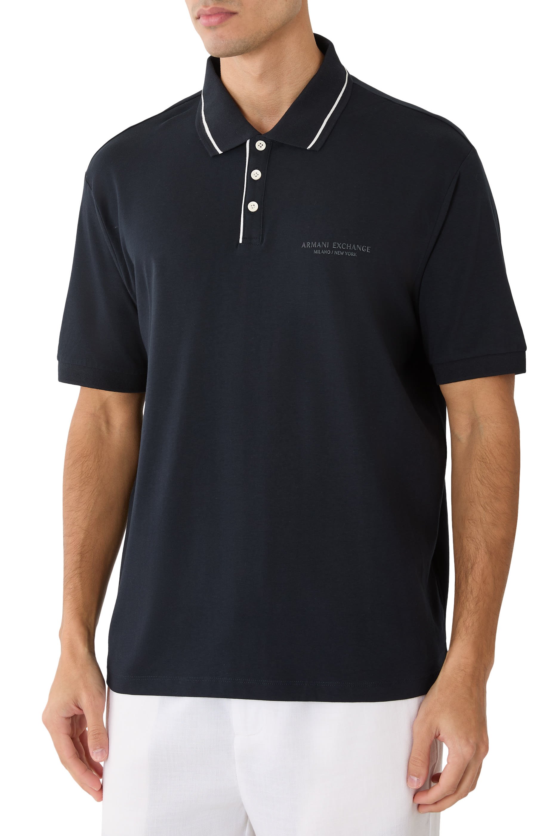  Regular Fit Polo Shirt in Stretch Jersey