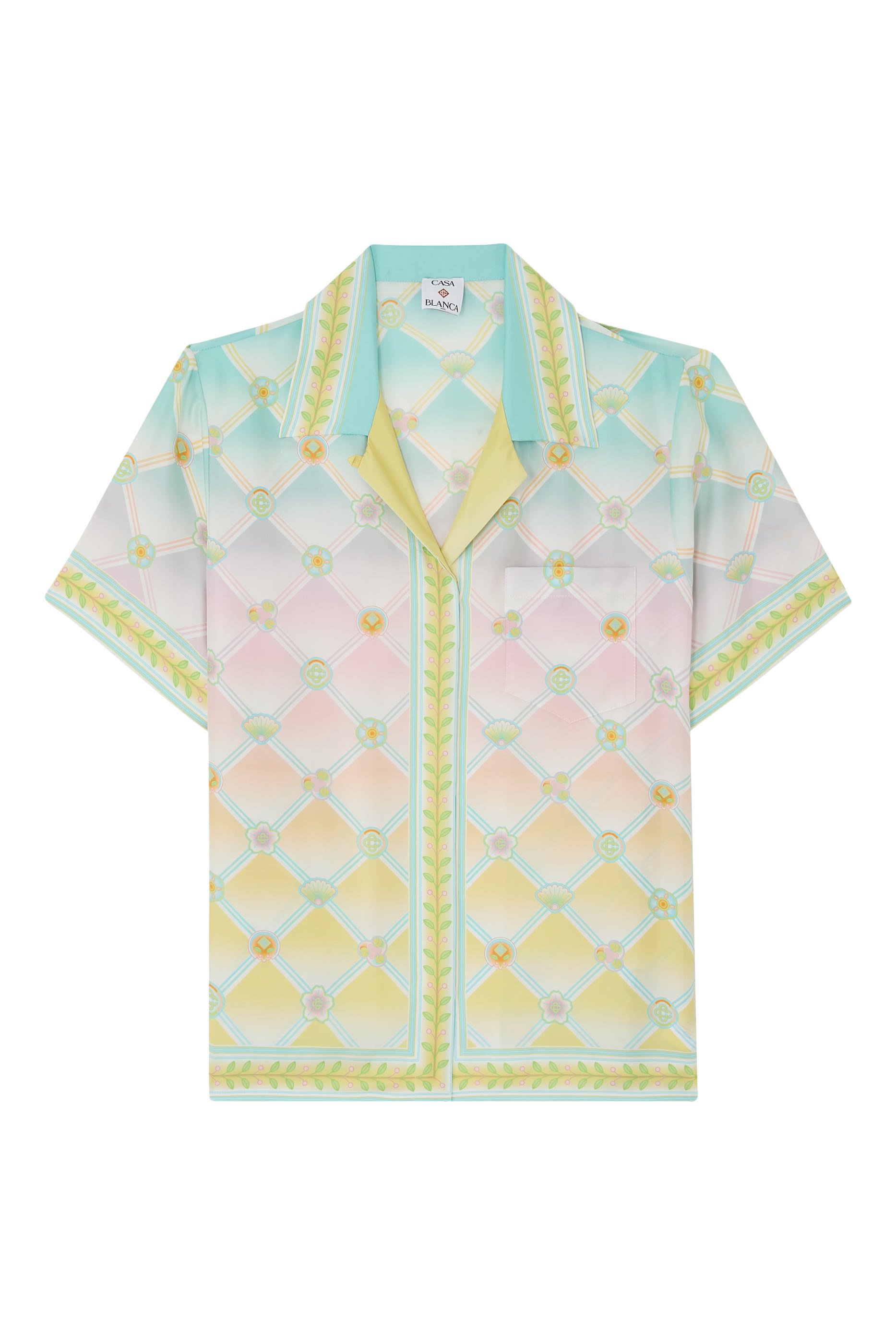 Candy Icons-Print Short Sleeves Shirt