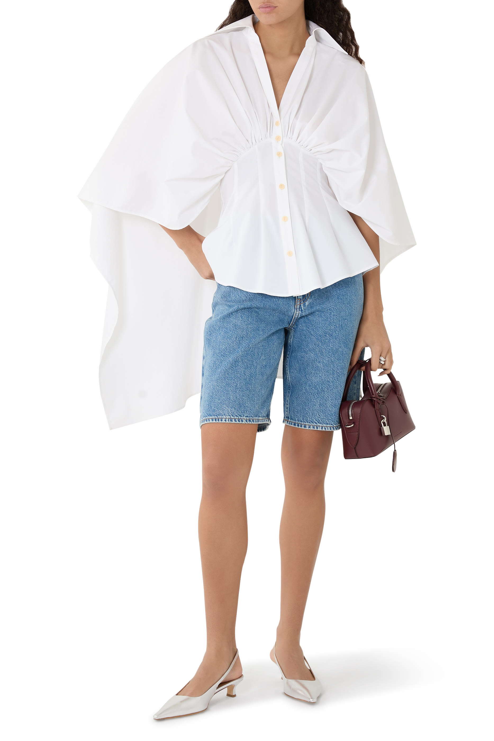 Resilient Draped Back Fitted Shirt