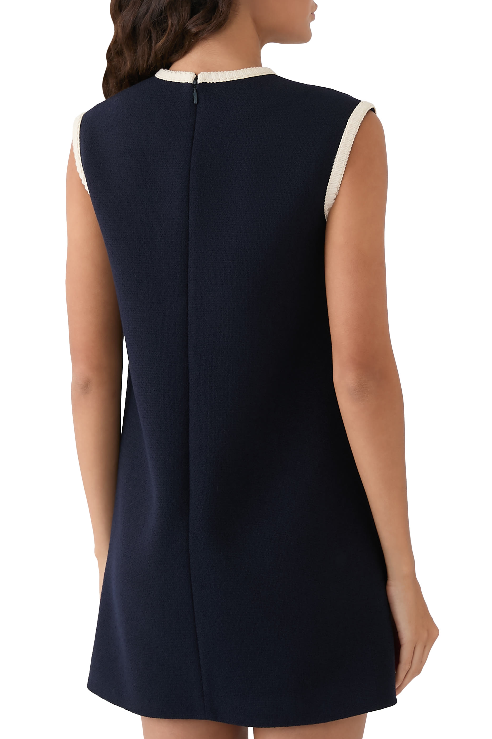 Retro Tweed Mini Dress with Interlocking G