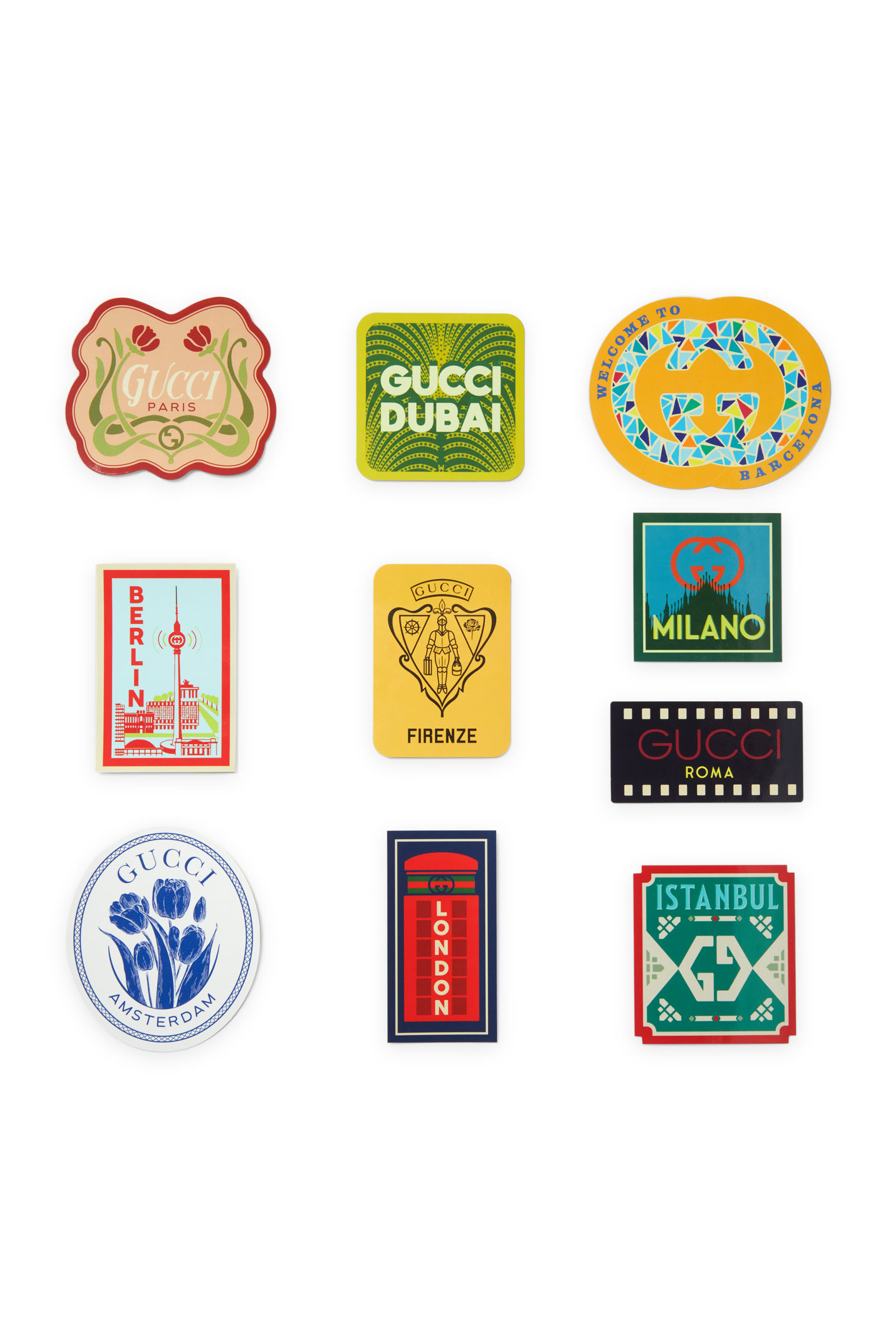 Cities Luggage Stickers