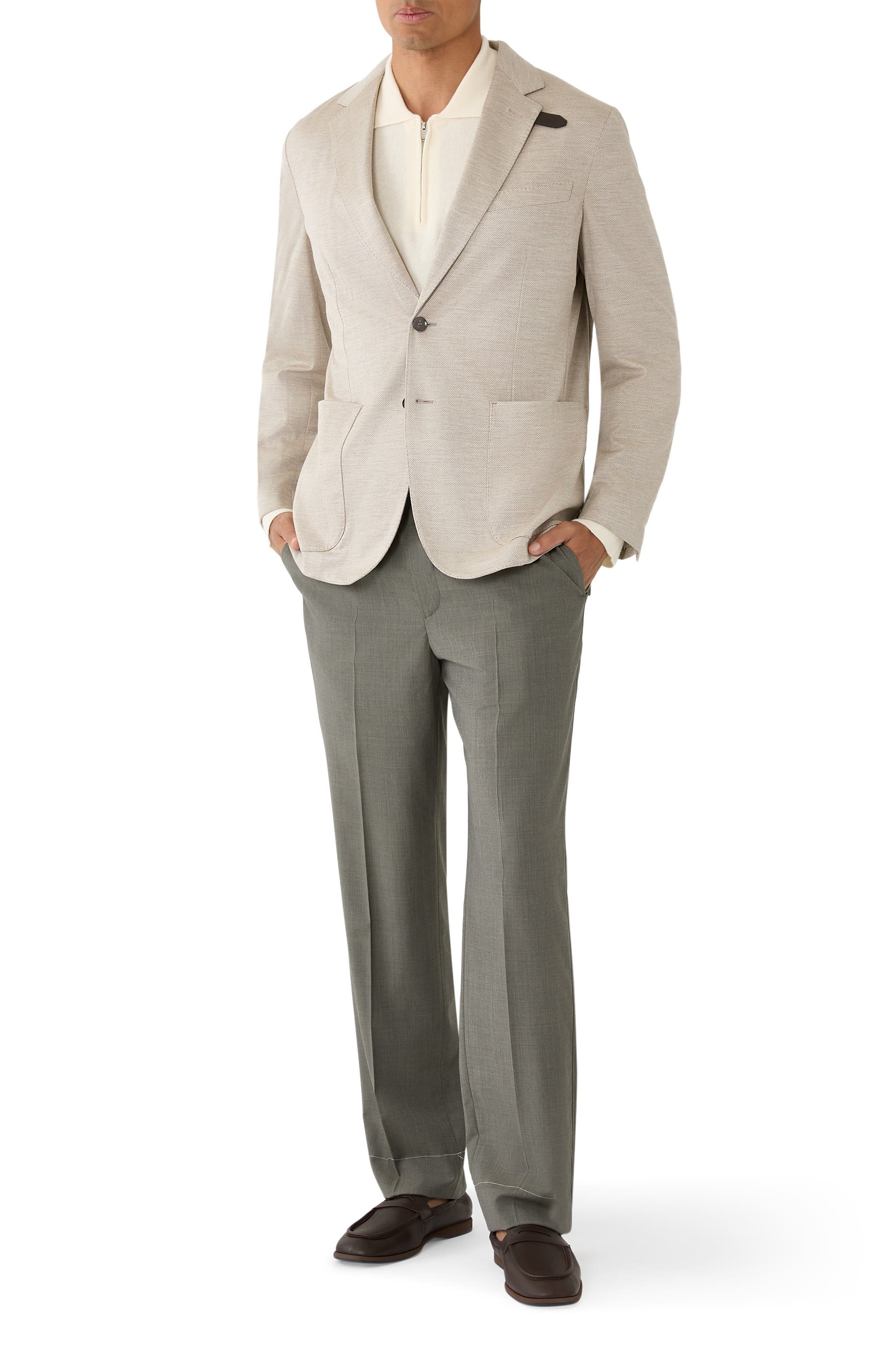 Silk & Cotton Jersey Blazer