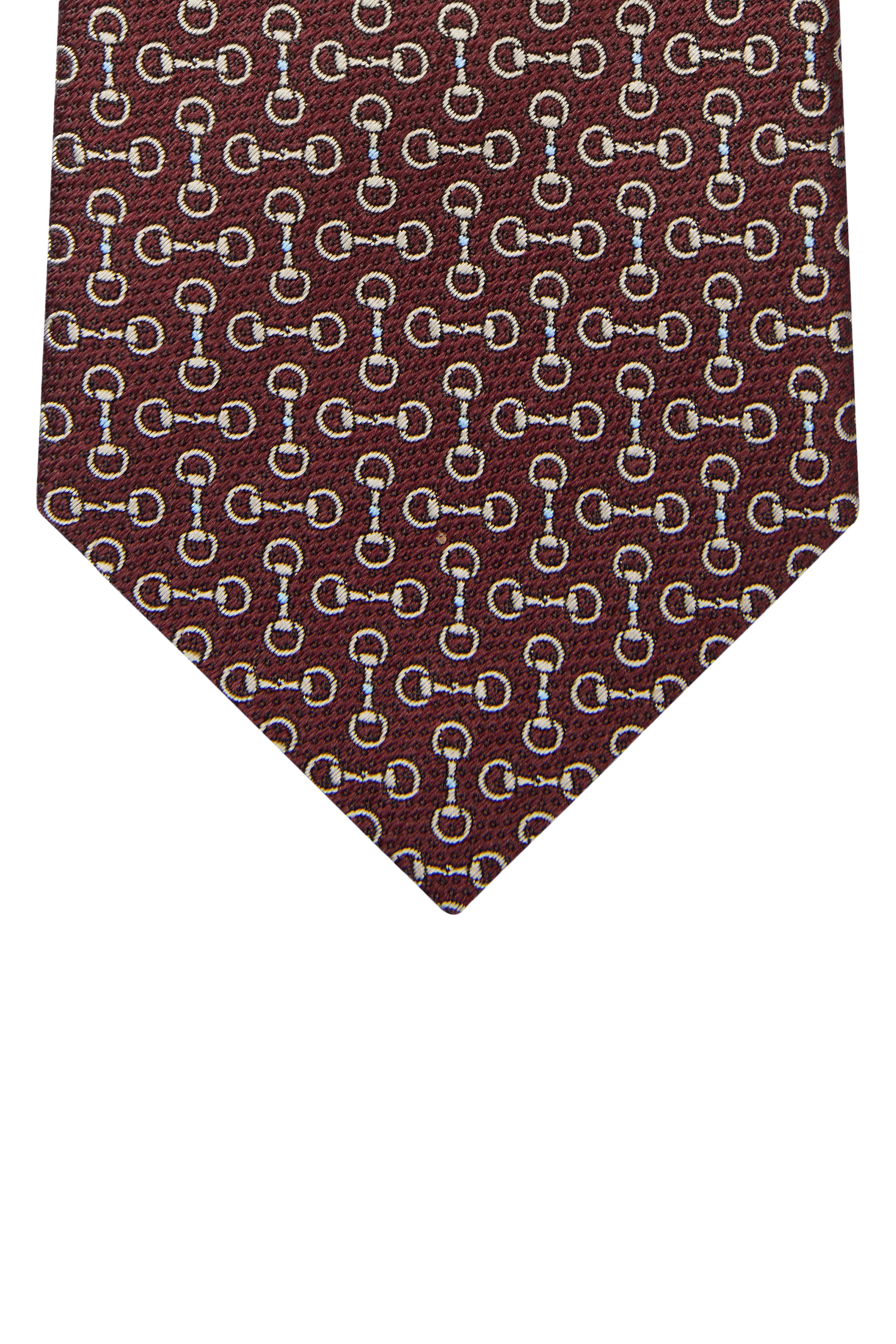 Horsebit Silk Jacquard Tie
