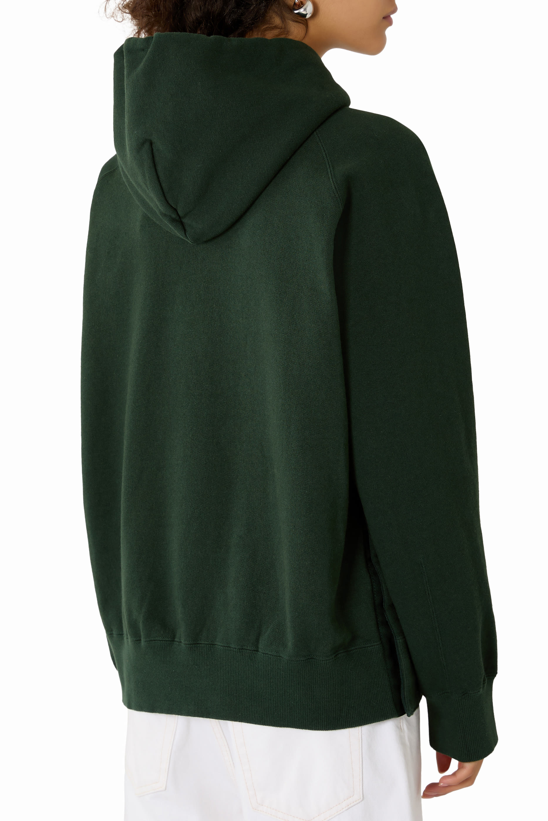 X Logo Cotton Jersey Hoodie