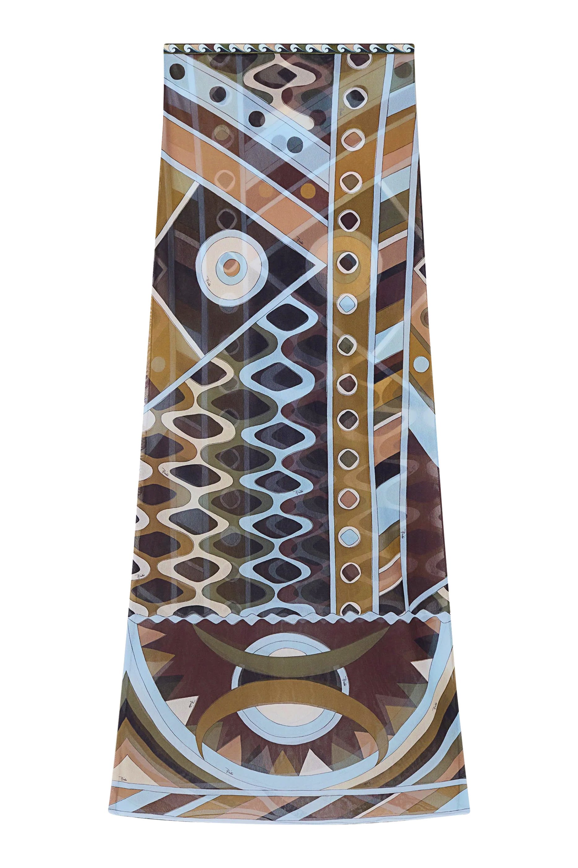 Vivara Print Long Tulle Skirt