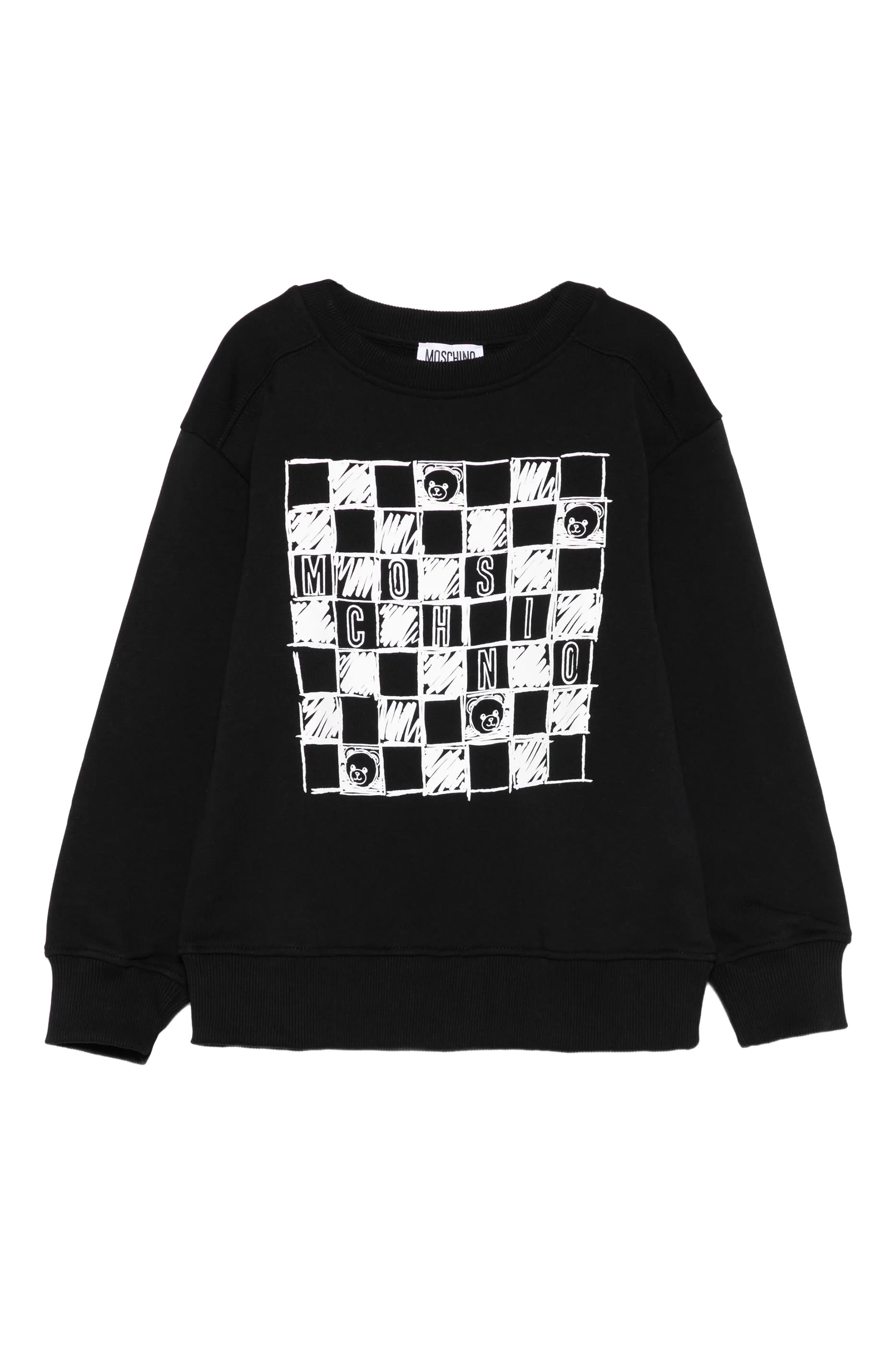 Kids  Checkboard Teddy Jersey Sweatshirt 