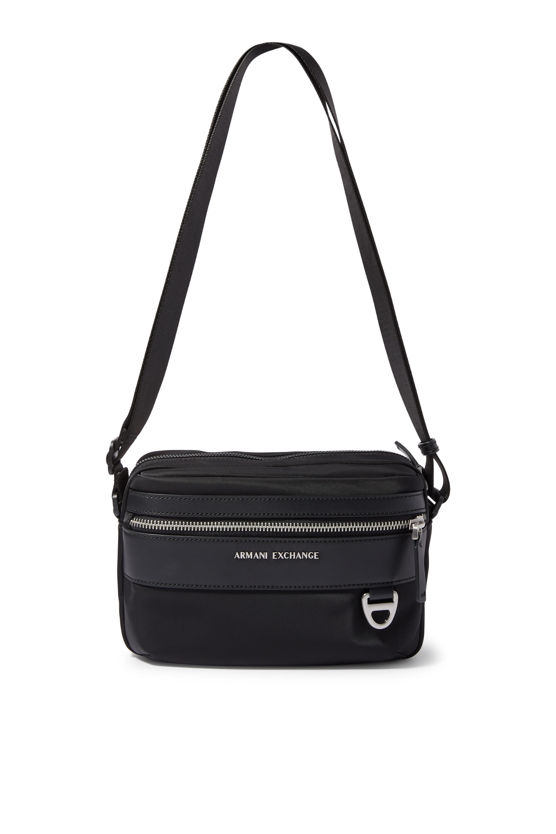 AX Logo Nylon Shoulder Bag