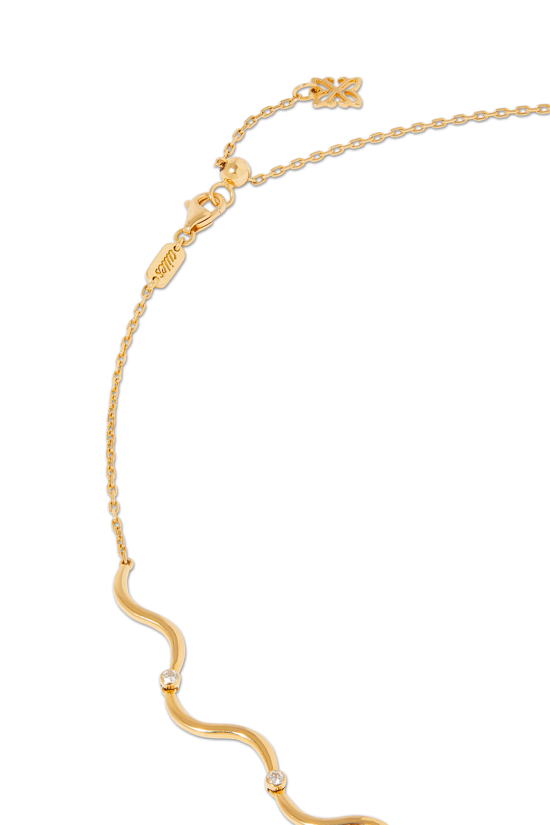 Wave Choker, 18k Yellow Gold