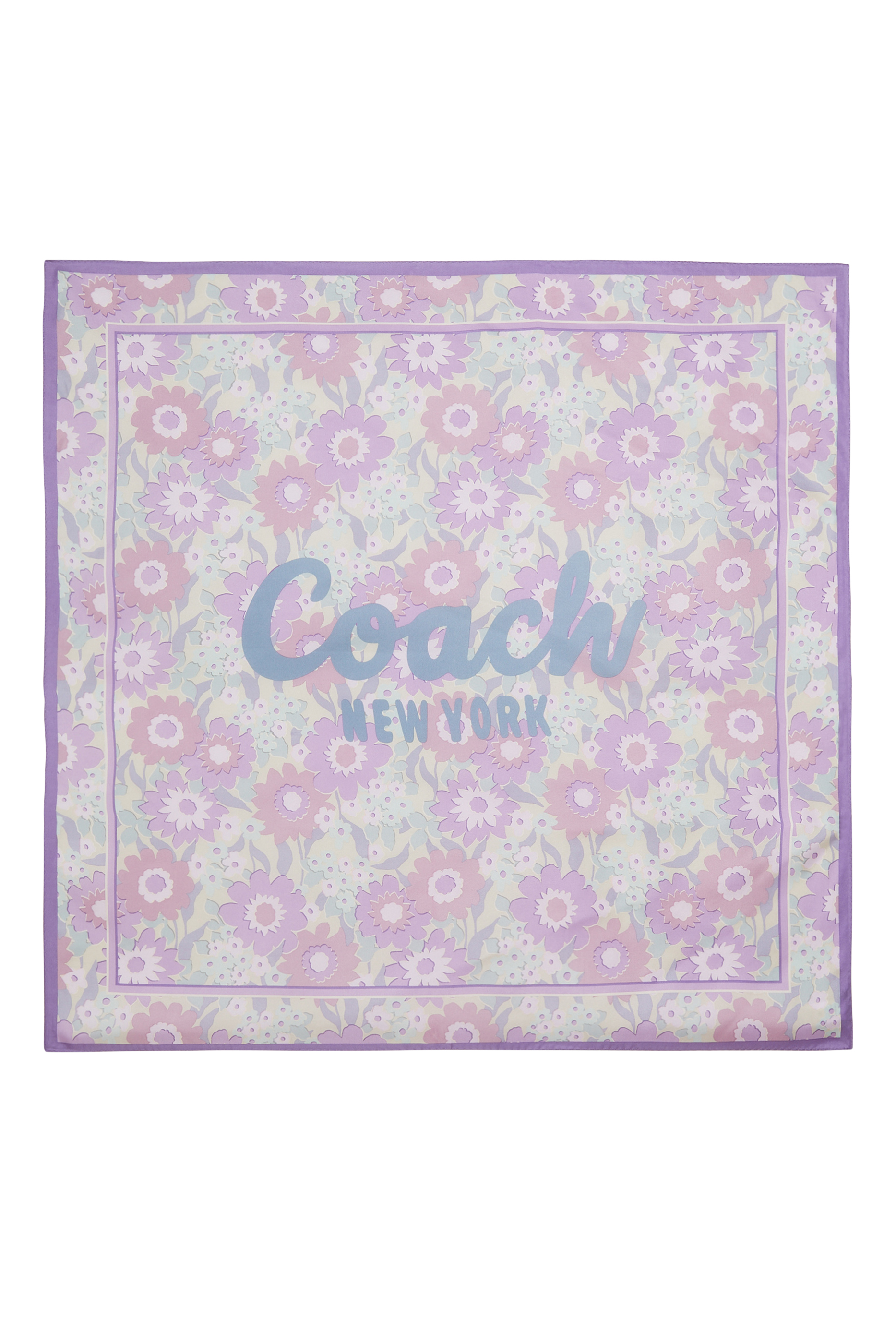 Laurel Floral Square Scarf in Silk