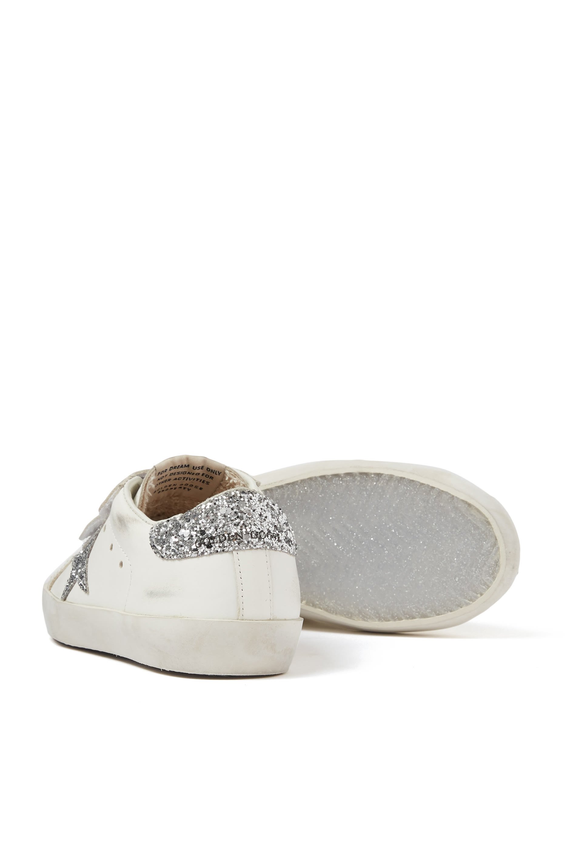 Kids Old School Glitter Star Sneakers