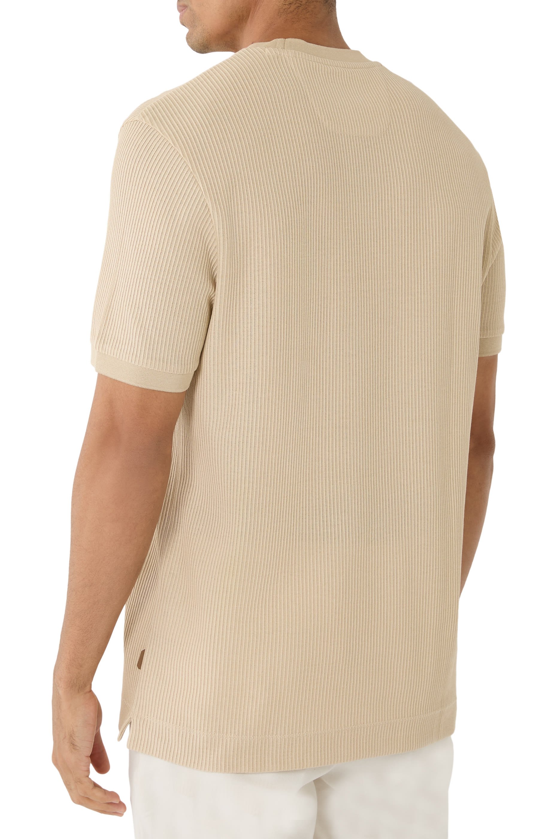 Regular-Fit T-Shirt in Structured Cotton