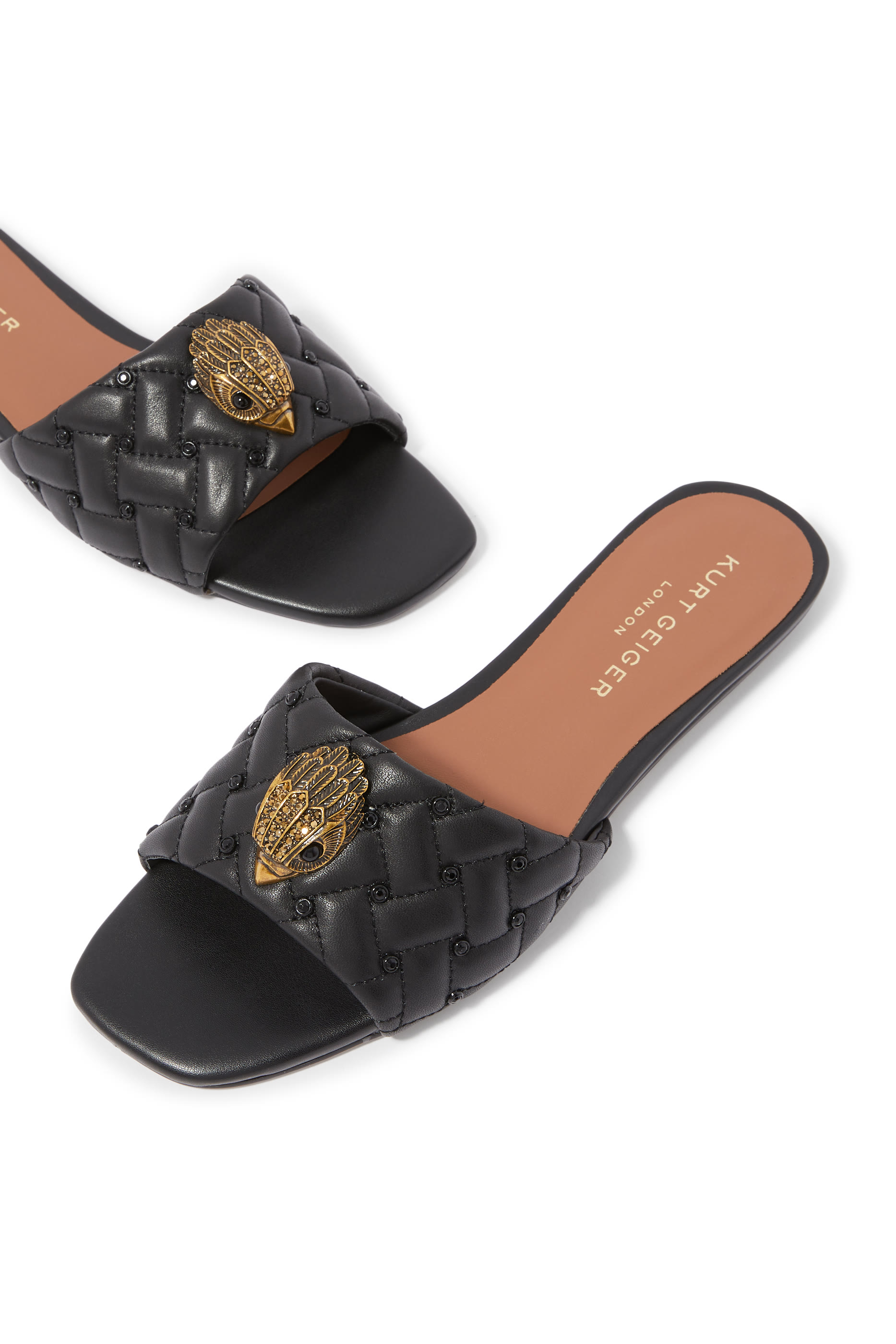 Kensington Leather Slides