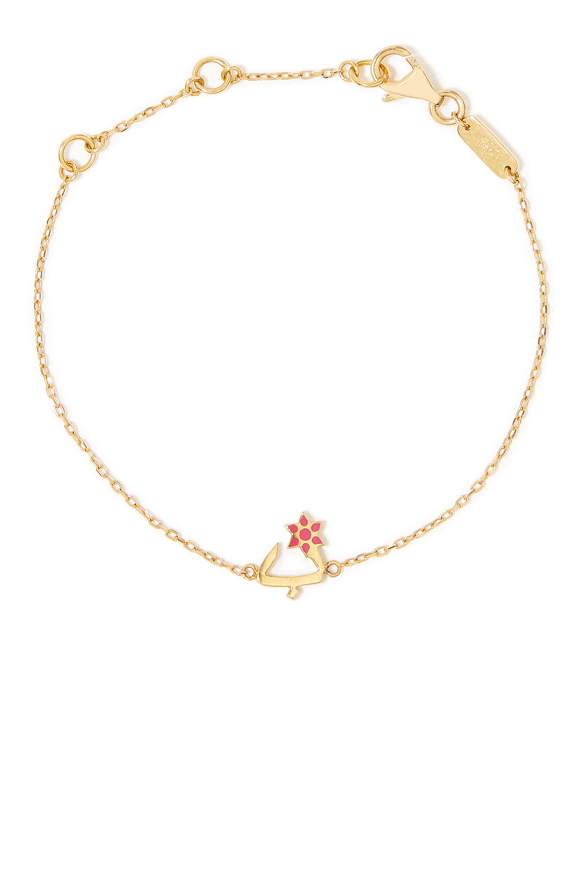 Kids Tiny Bling, 18k Yellow Gold & Enamel