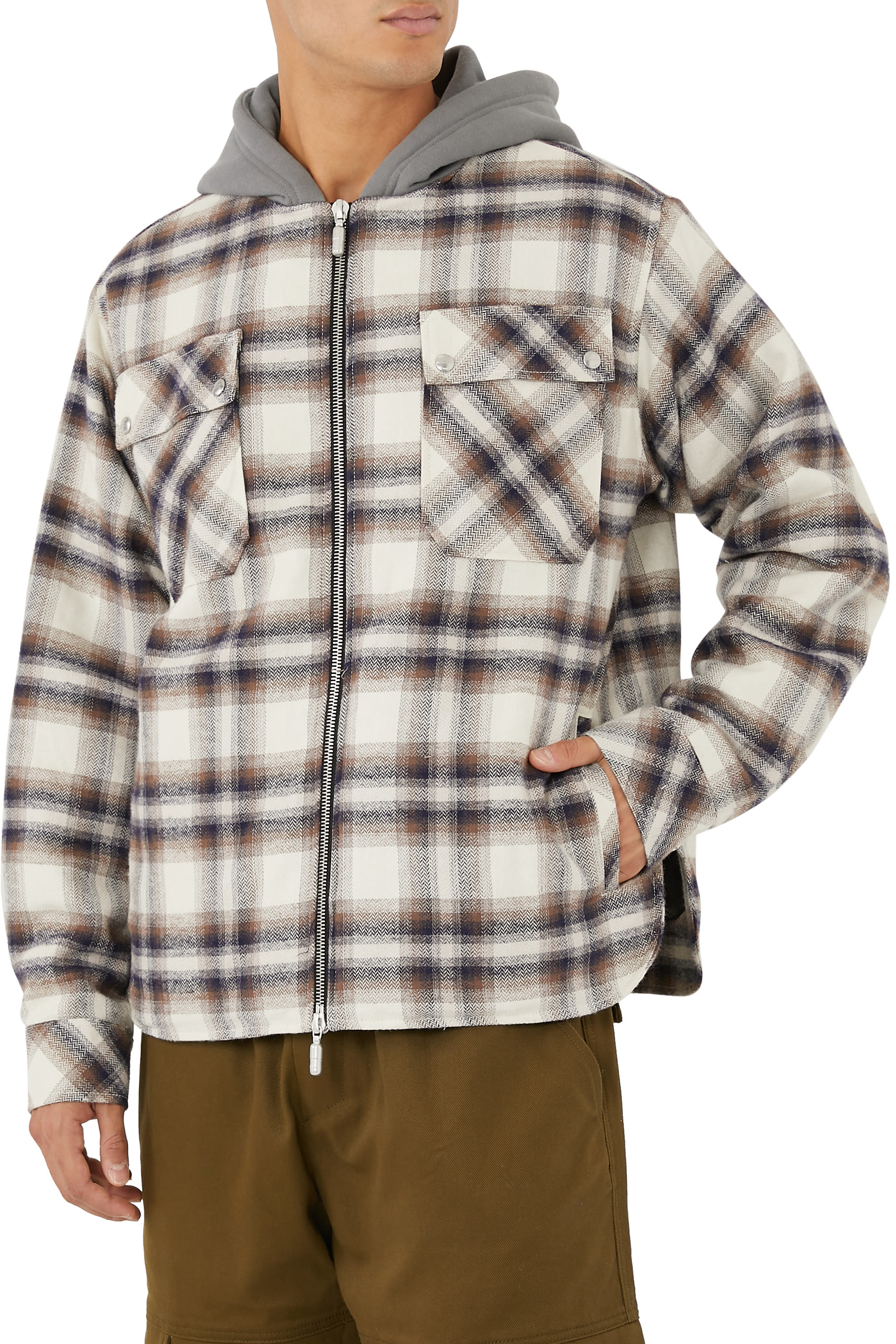 Hooded Flannel Jacket