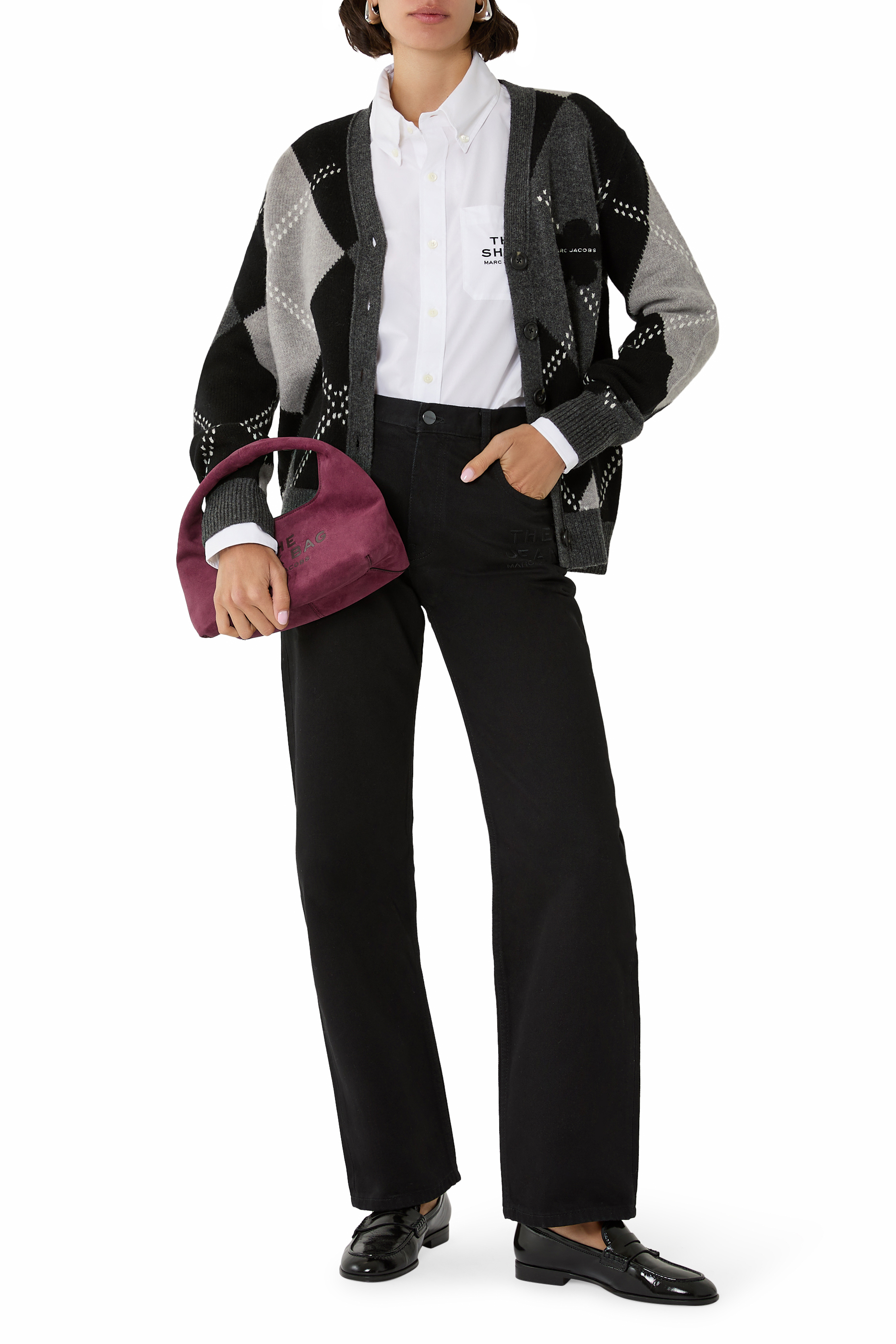 Preppy Daisy Argyle Cardigan