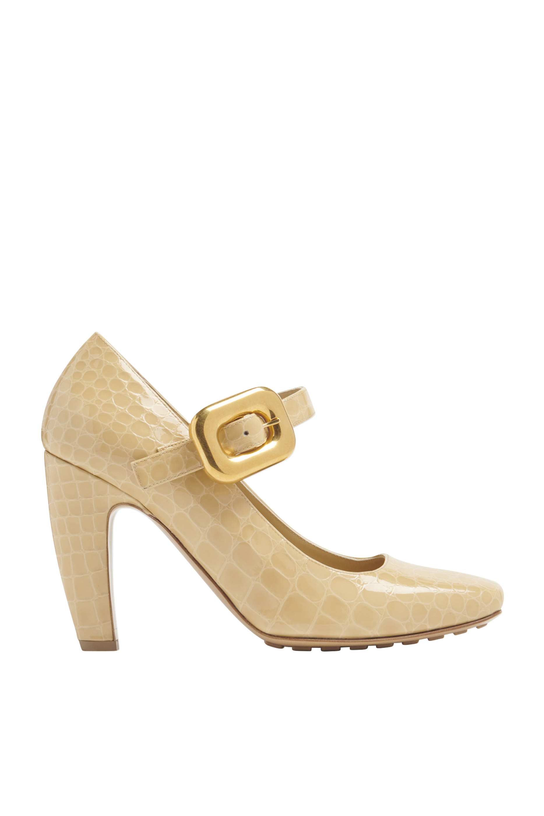 Mary Jane 90 Cro-Embossed Leather Pumps