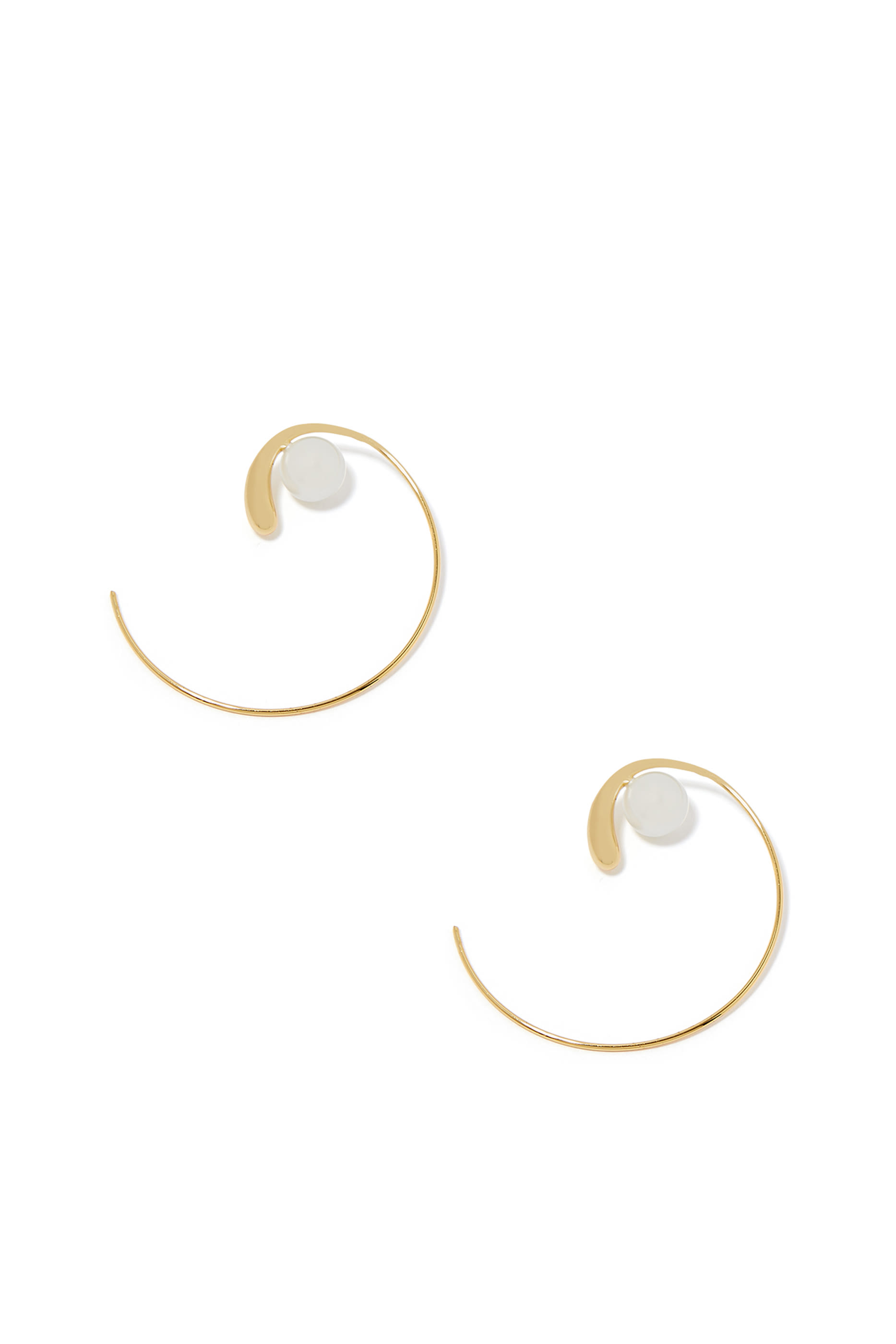 Jemima Earring, 18k Vermeil on Sterling Silver & Freshwater Pearl