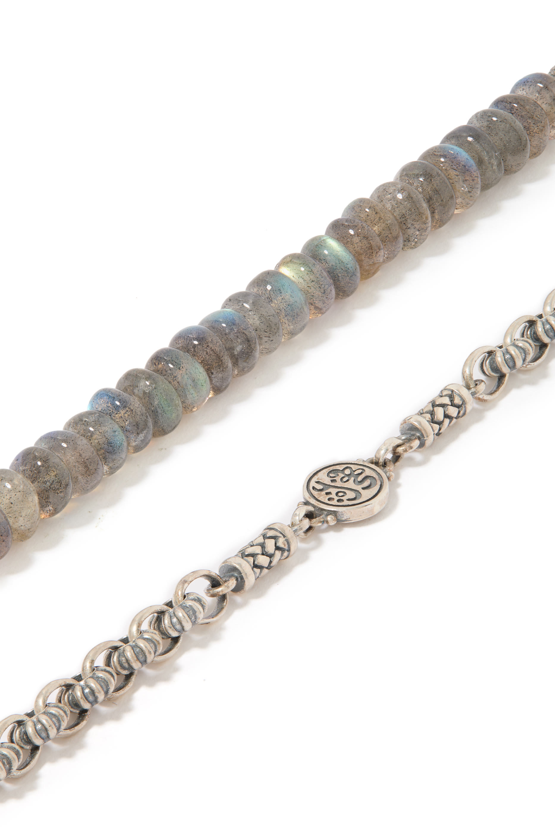 Multi-Way Contentment Necklace, Sterling Silver and Cabouchon Labradorite