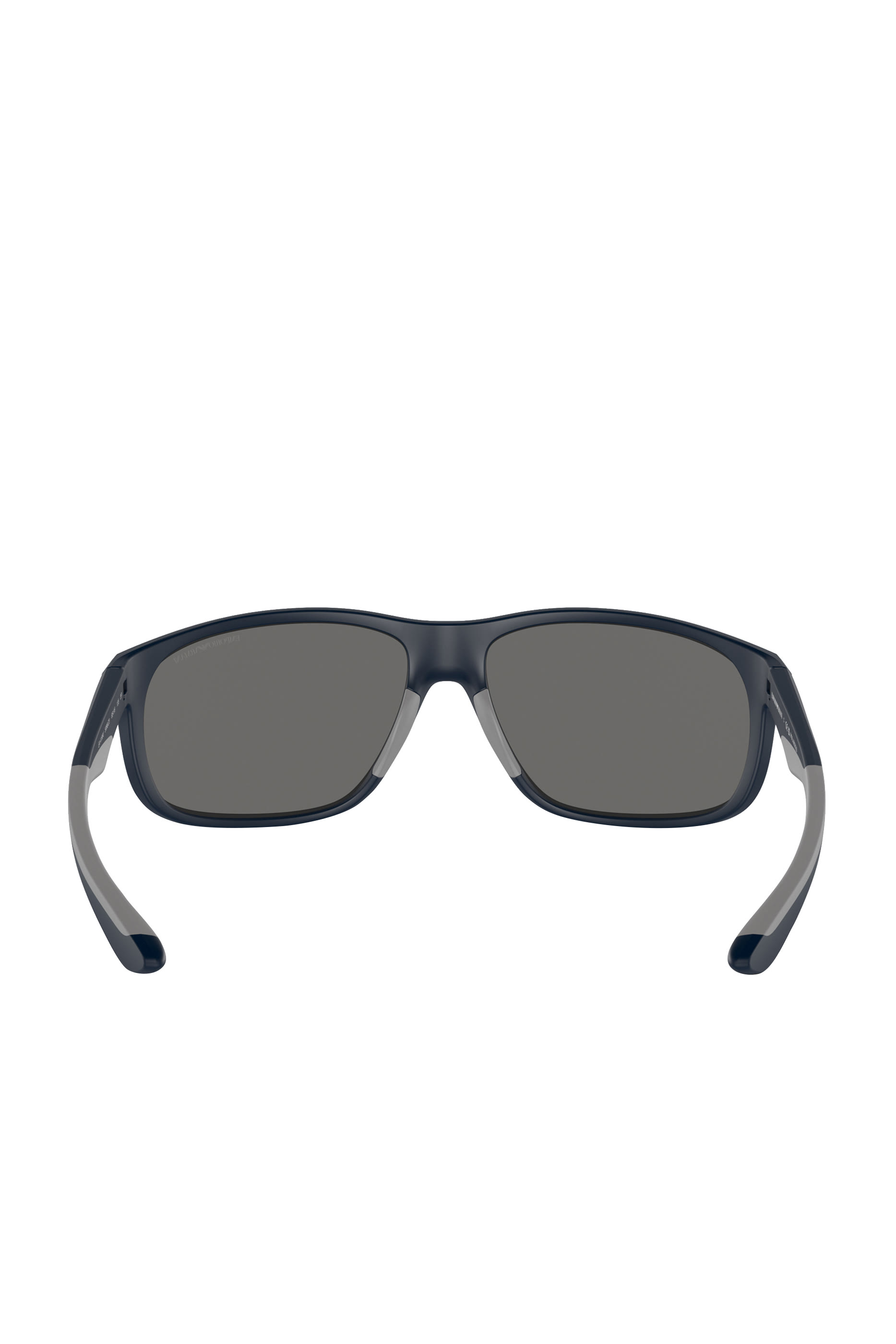Men's D-Frame Sunglasses in Black with Dark Grey Lenses