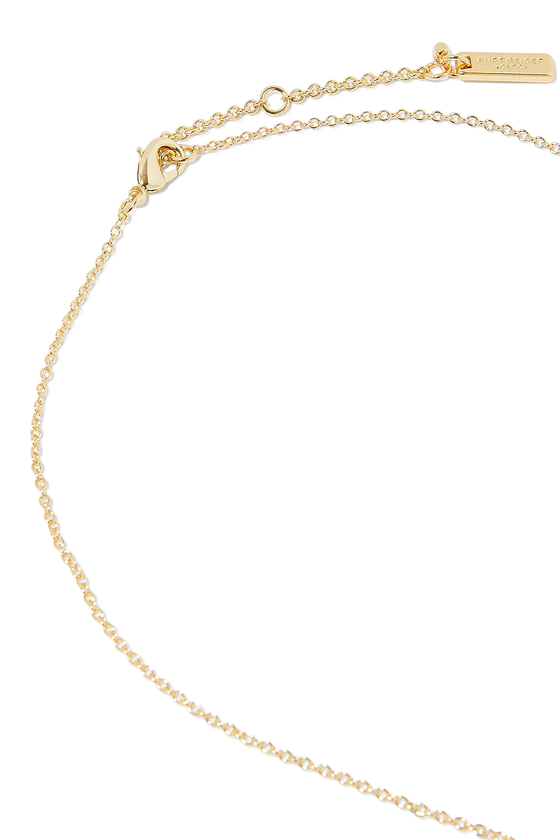 Crystal Necklace, Brass & Semi-precious Tourmaline