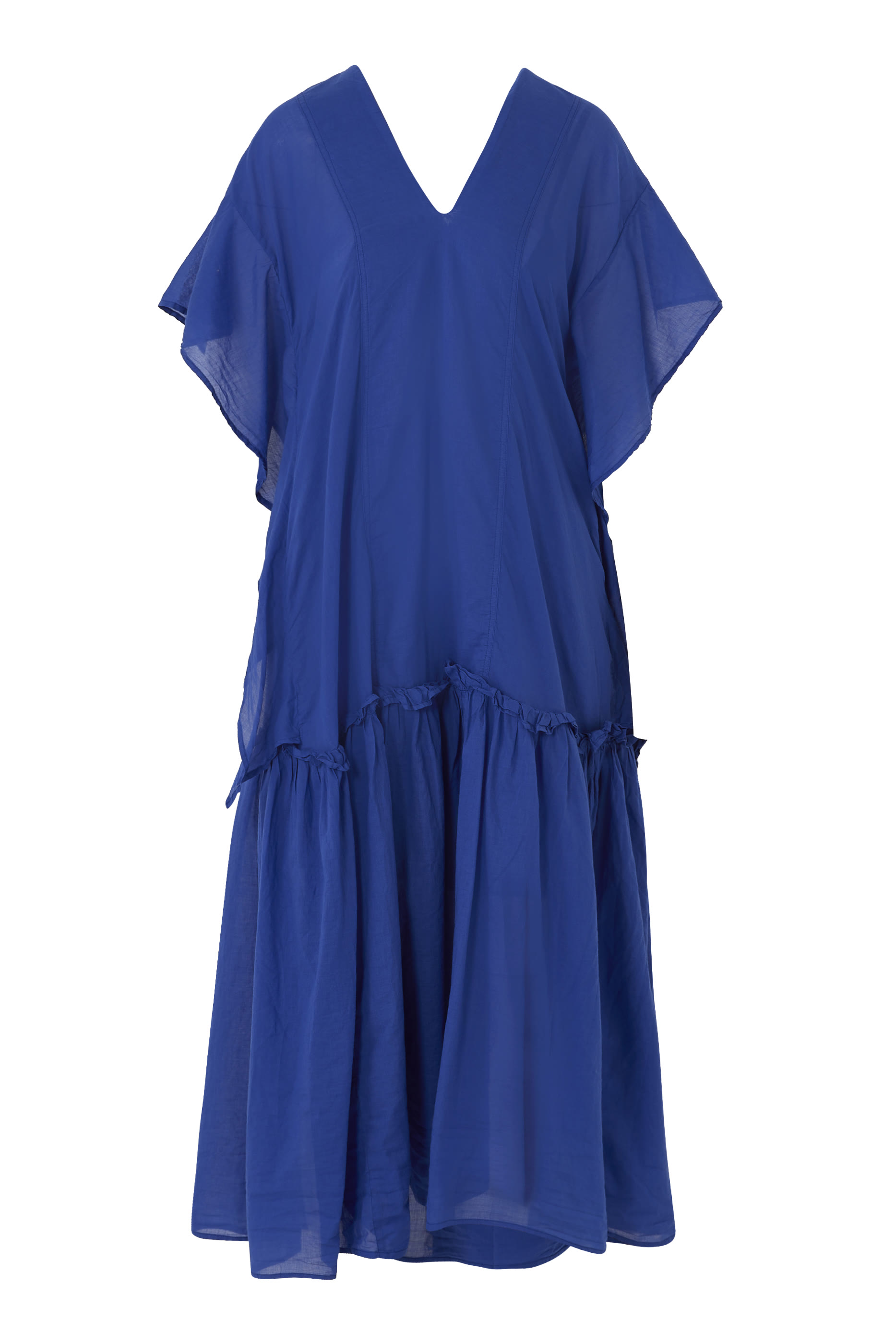 Ruffled V-Neck Kaftan