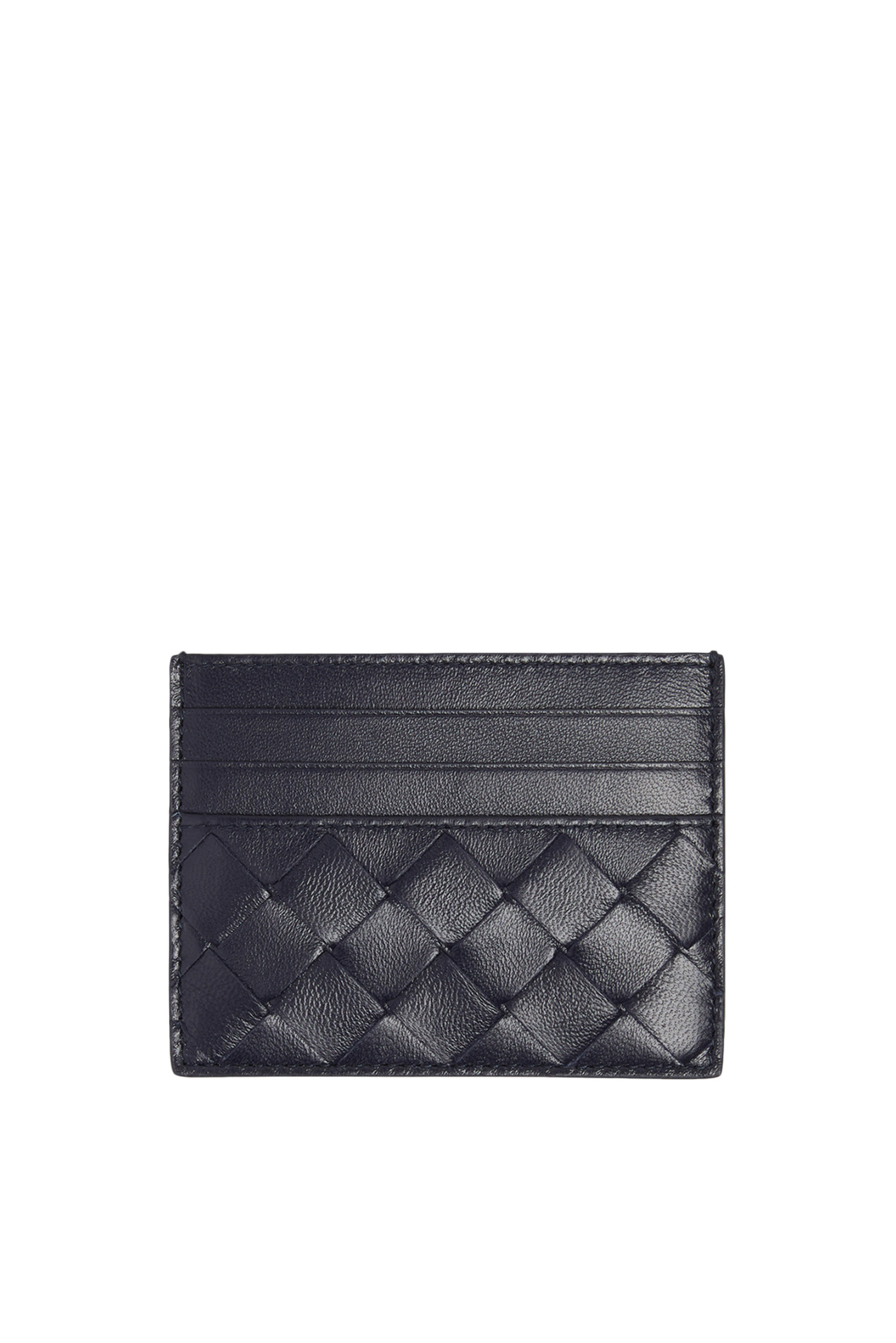Intrecciato Leather Card Case